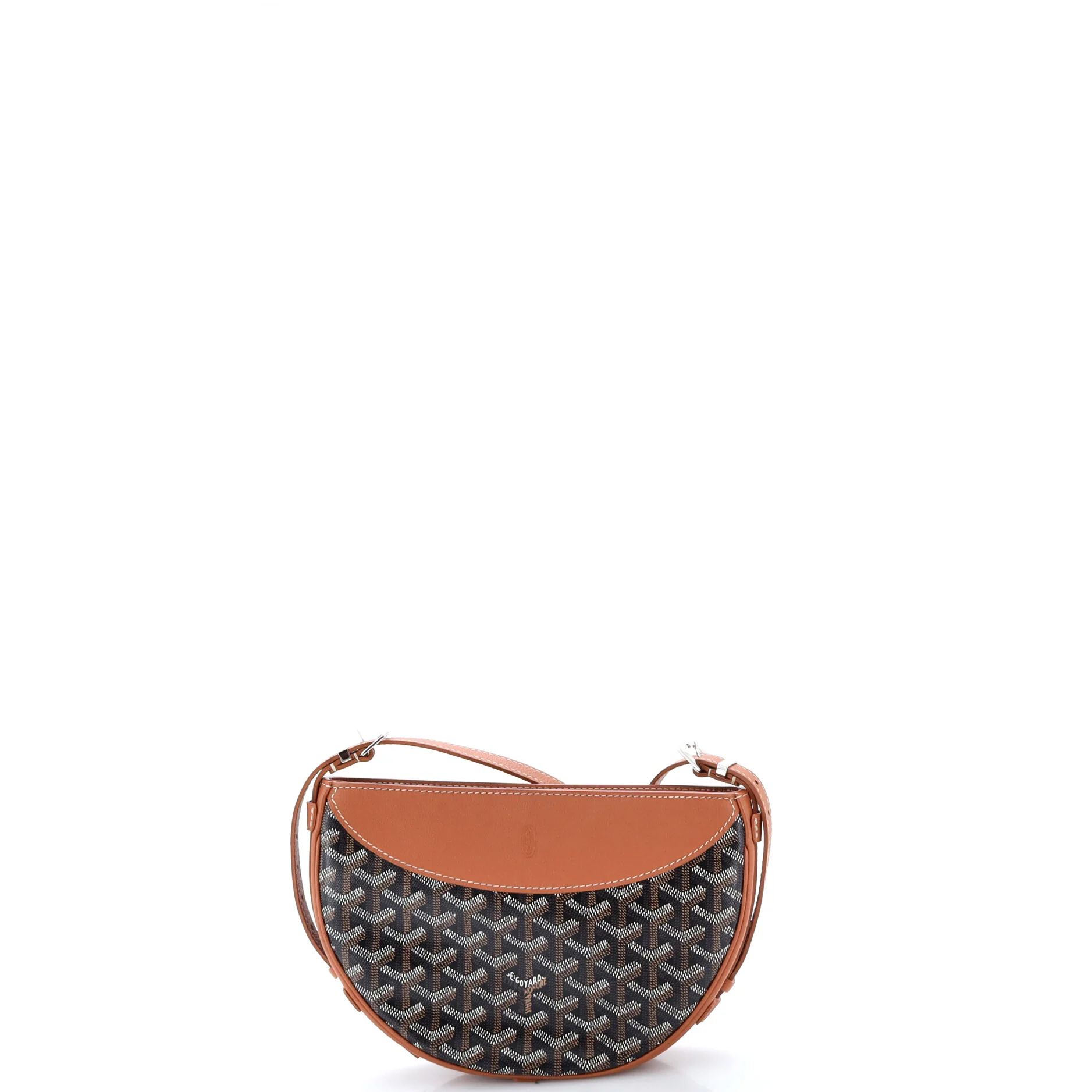 Hirondelle Shoulder Bag Coated Canvas and Leather - Image 3