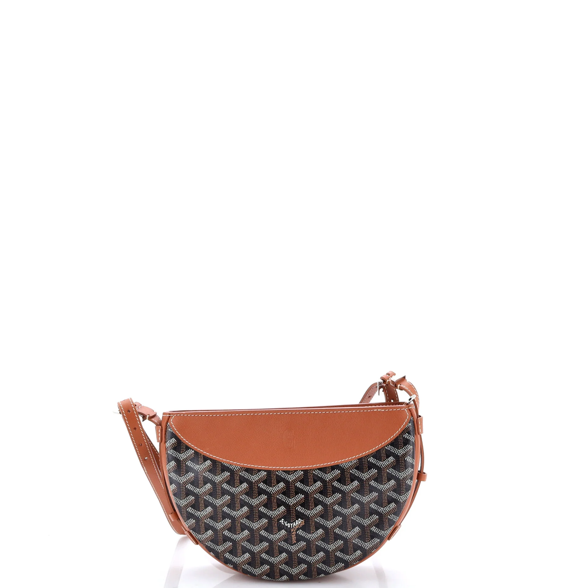 Hirondelle Shoulder Bag Coated Canvas and Leather - Image 3