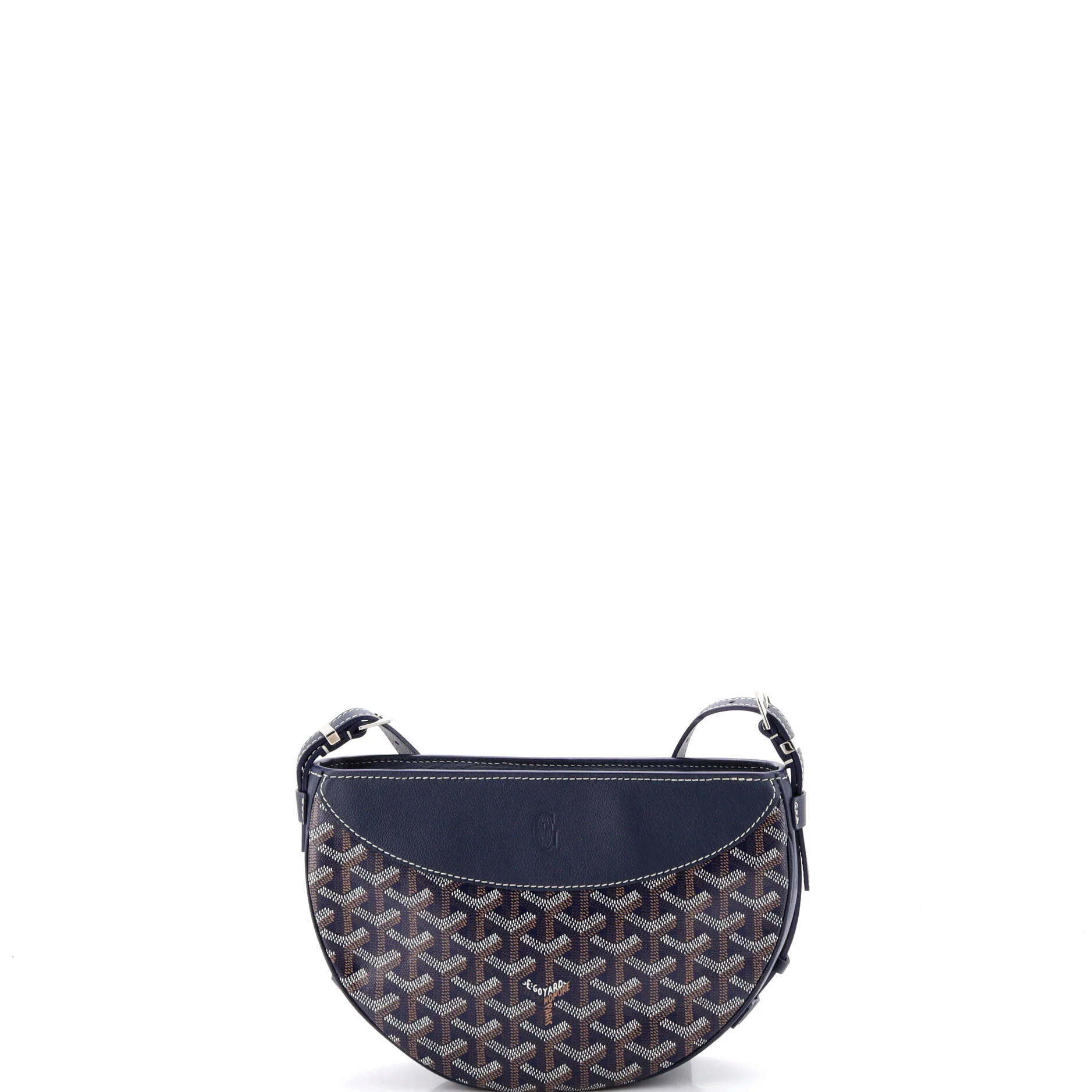 Hirondelle Shoulder Bag Coated Canvas and Leather - Image 3