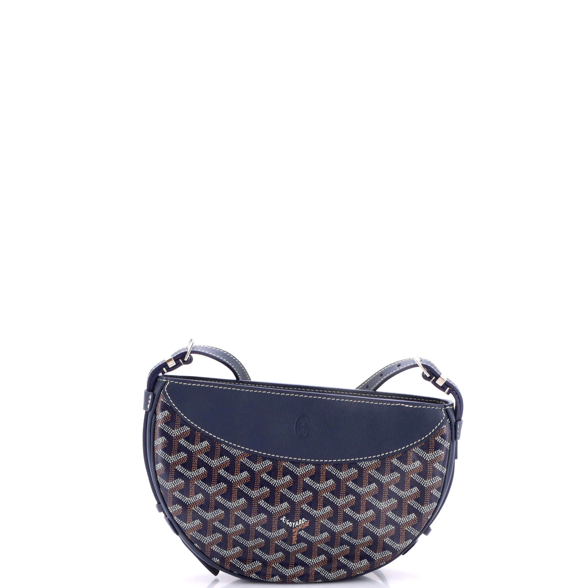 Hirondelle Shoulder Bag Coated Canvas and Leather - Image 3