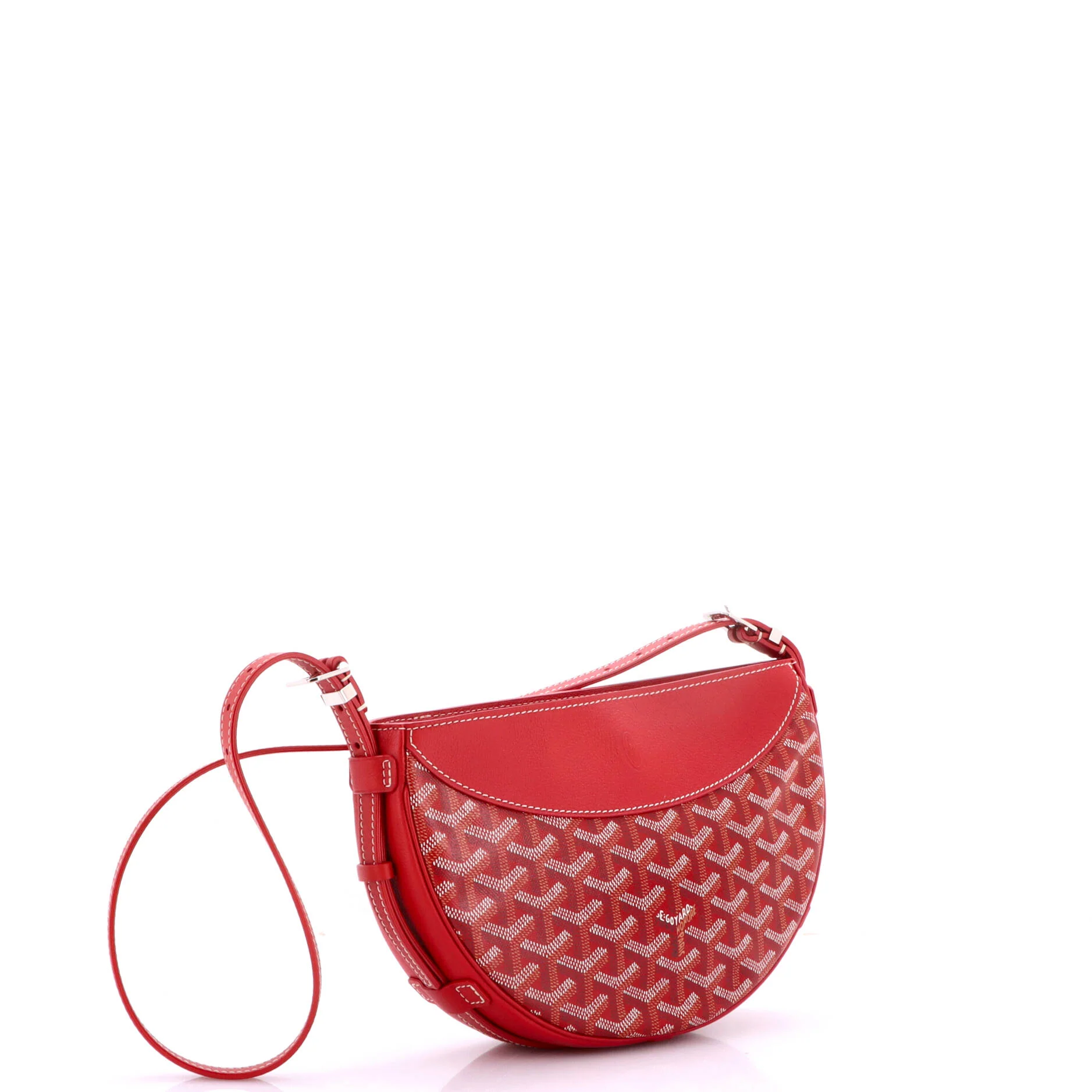 Hirondelle Shoulder Bag Coated Canvas and Leather - Image 2