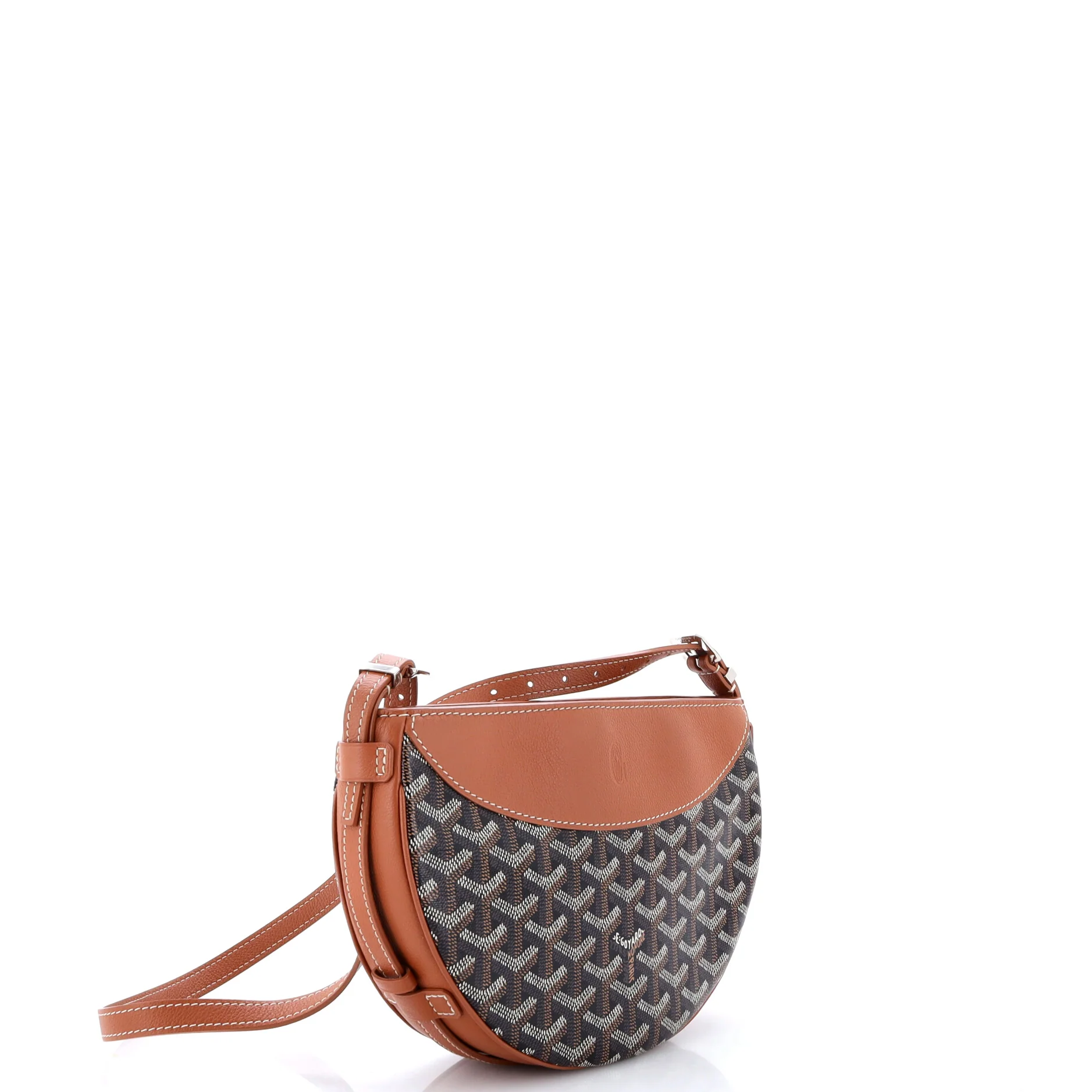 Hirondelle Shoulder Bag Coated Canvas and Leather - Image 2