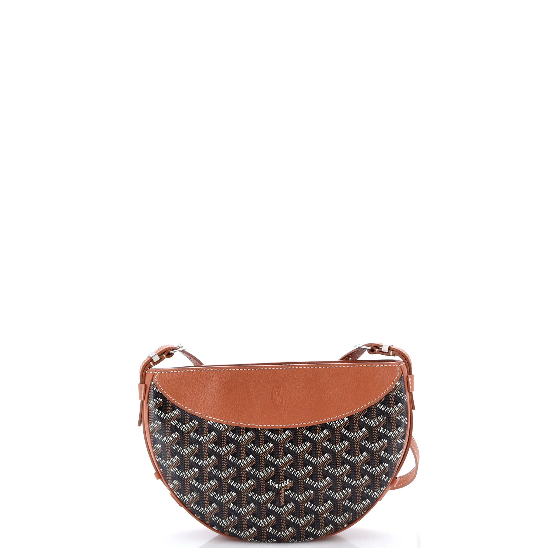 Hirondelle Shoulder Bag Coated Canvas and Leather - Image 3