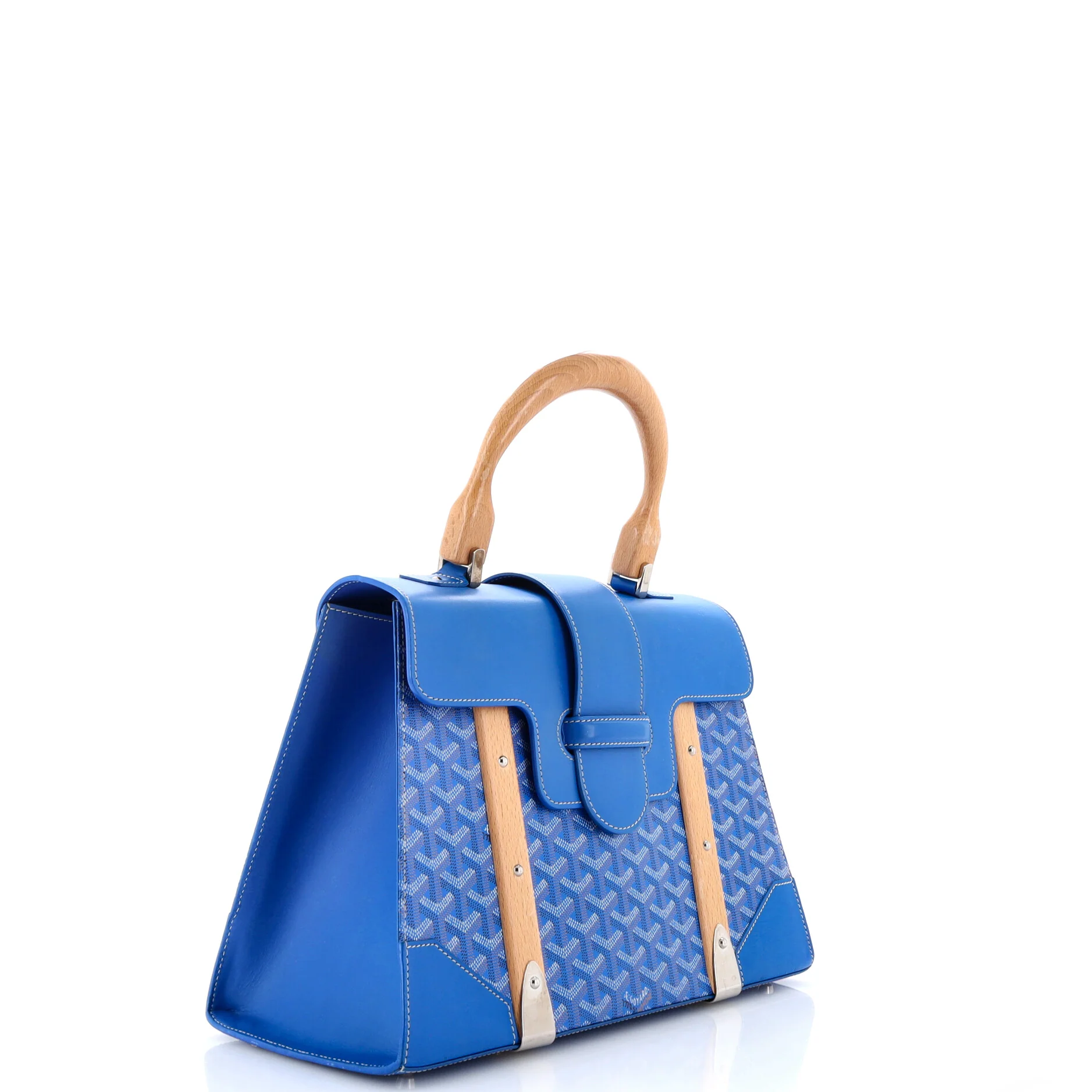 Saigon Top Handle Bag Coated Canvas with Leather MM - Image 2