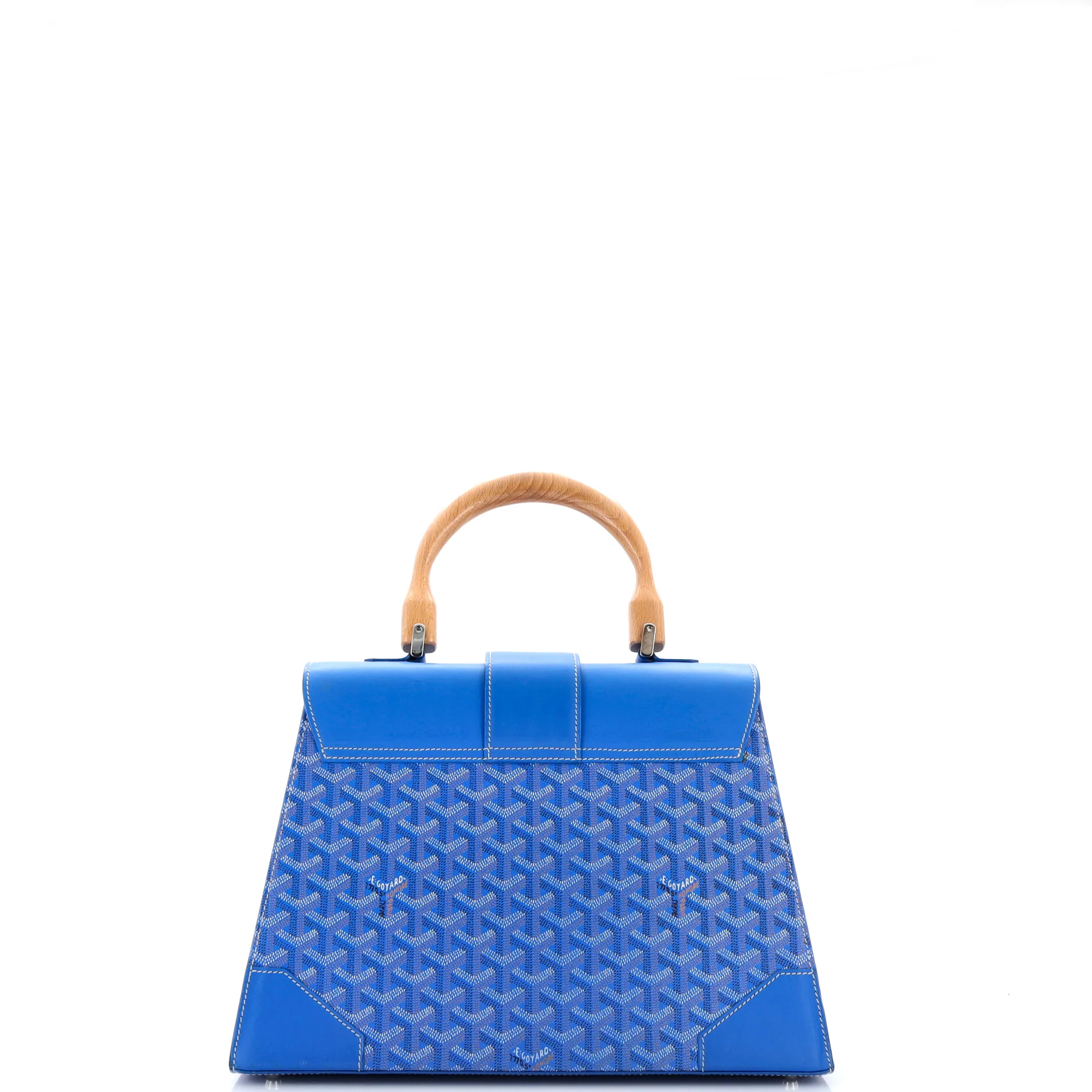 Saigon Top Handle Bag Coated Canvas with Leather MM - Image 3