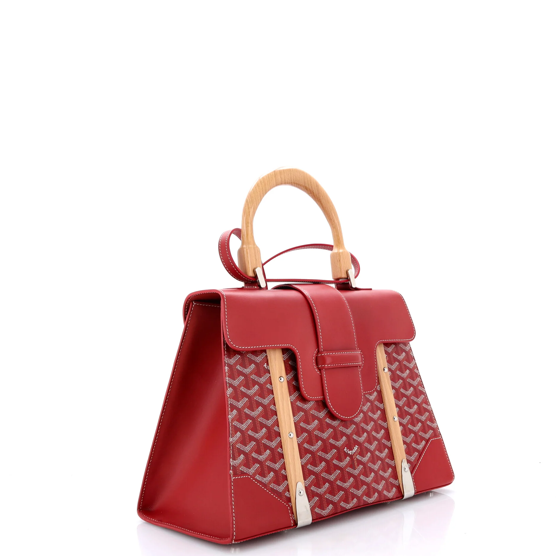 Saigon Top Handle Bag Coated Canvas with Leather MM - Image 2