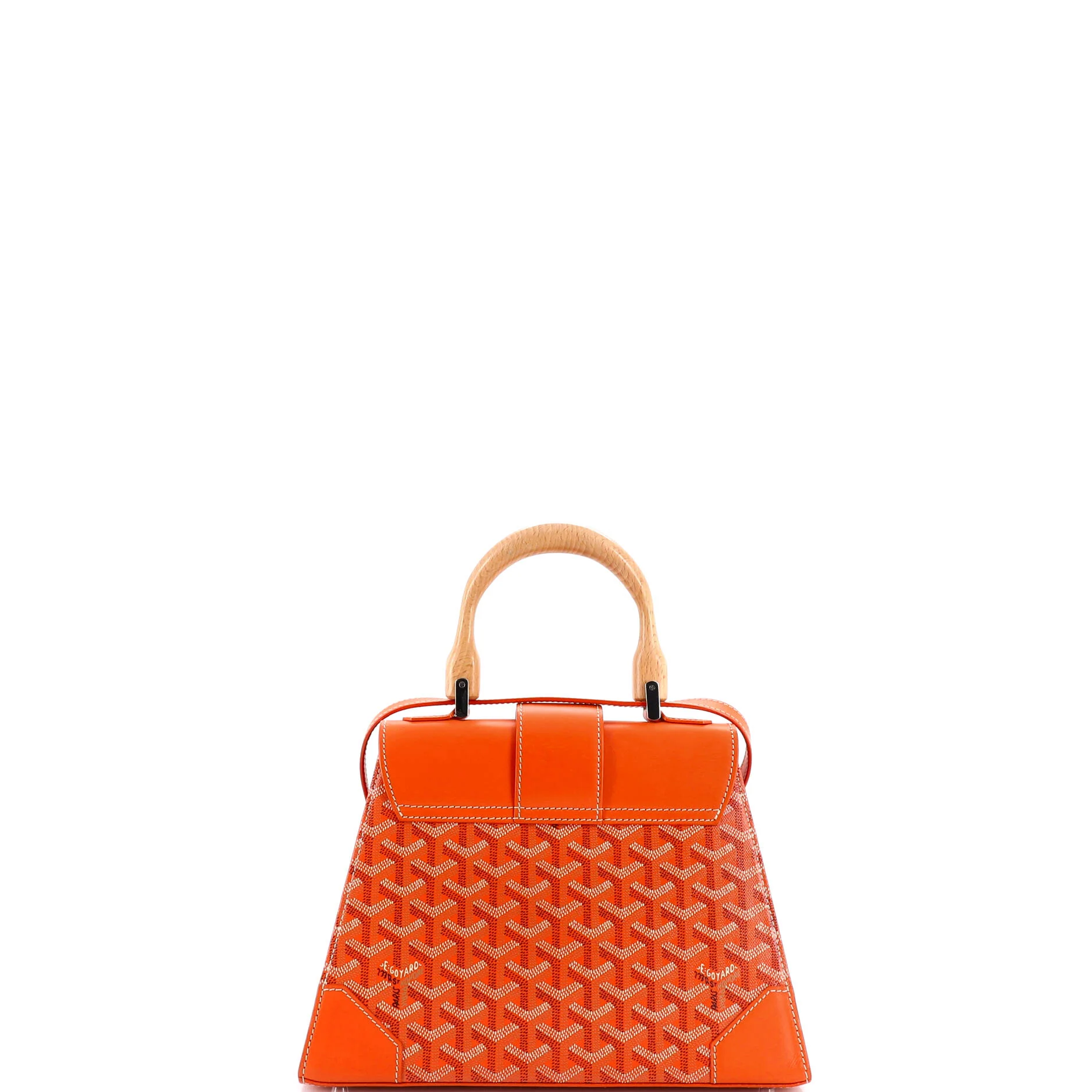 Saigon Top Handle Bag Coated Canvas with Leather PM - Image 3