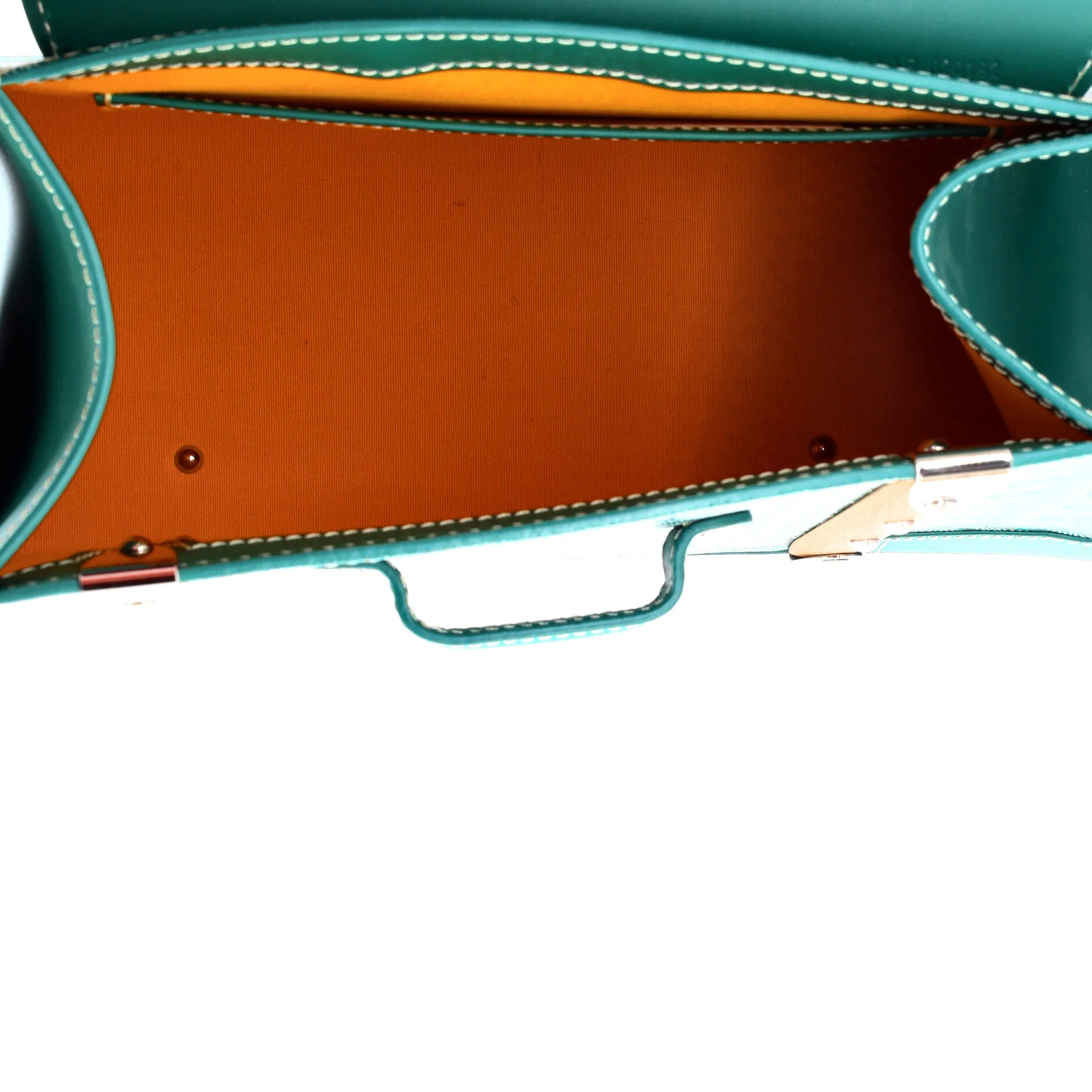Saigon Top Handle Bag Coated Canvas with Leather PM - Image 5