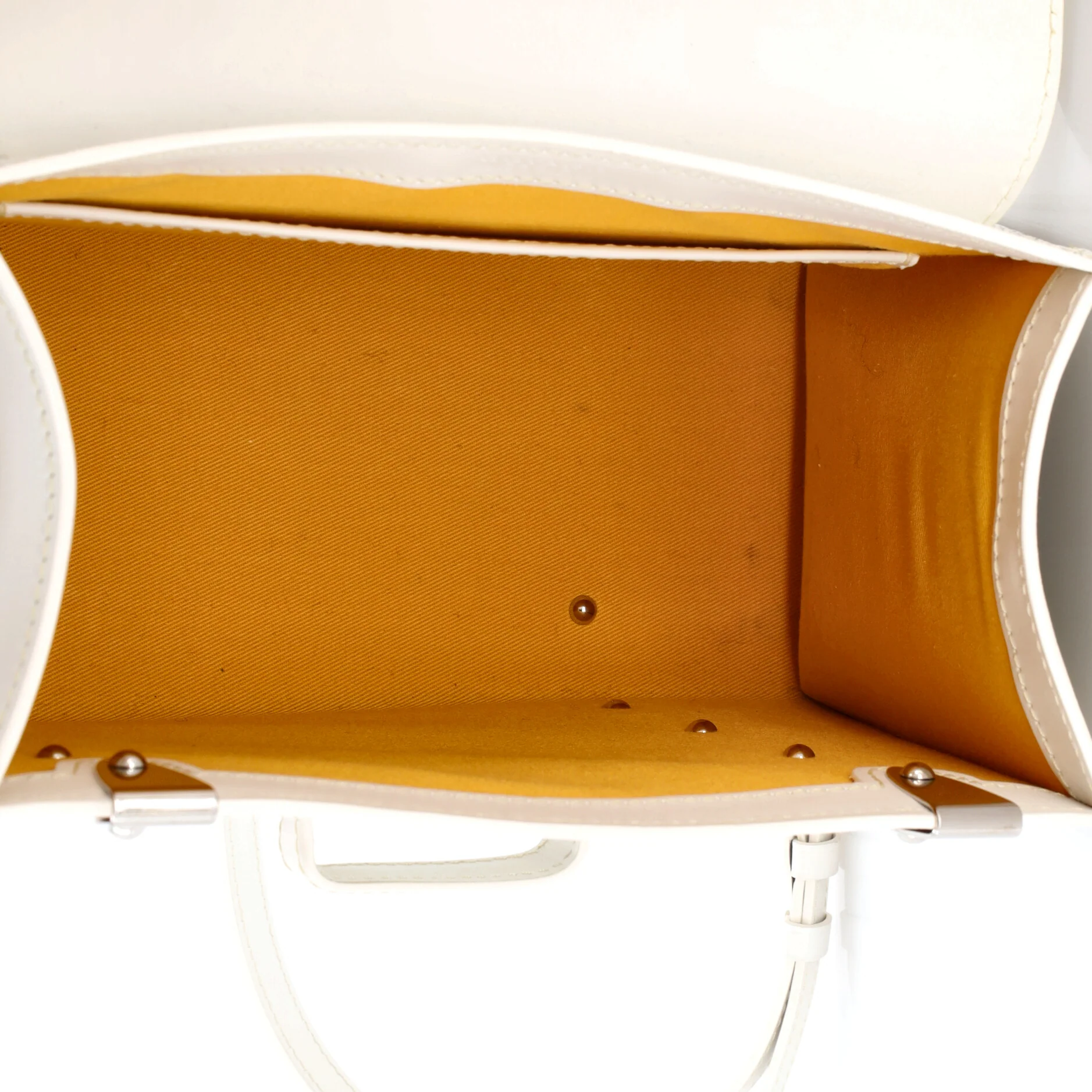 Saigon Top Handle Bag Coated Canvas with Leather PM - Image 5