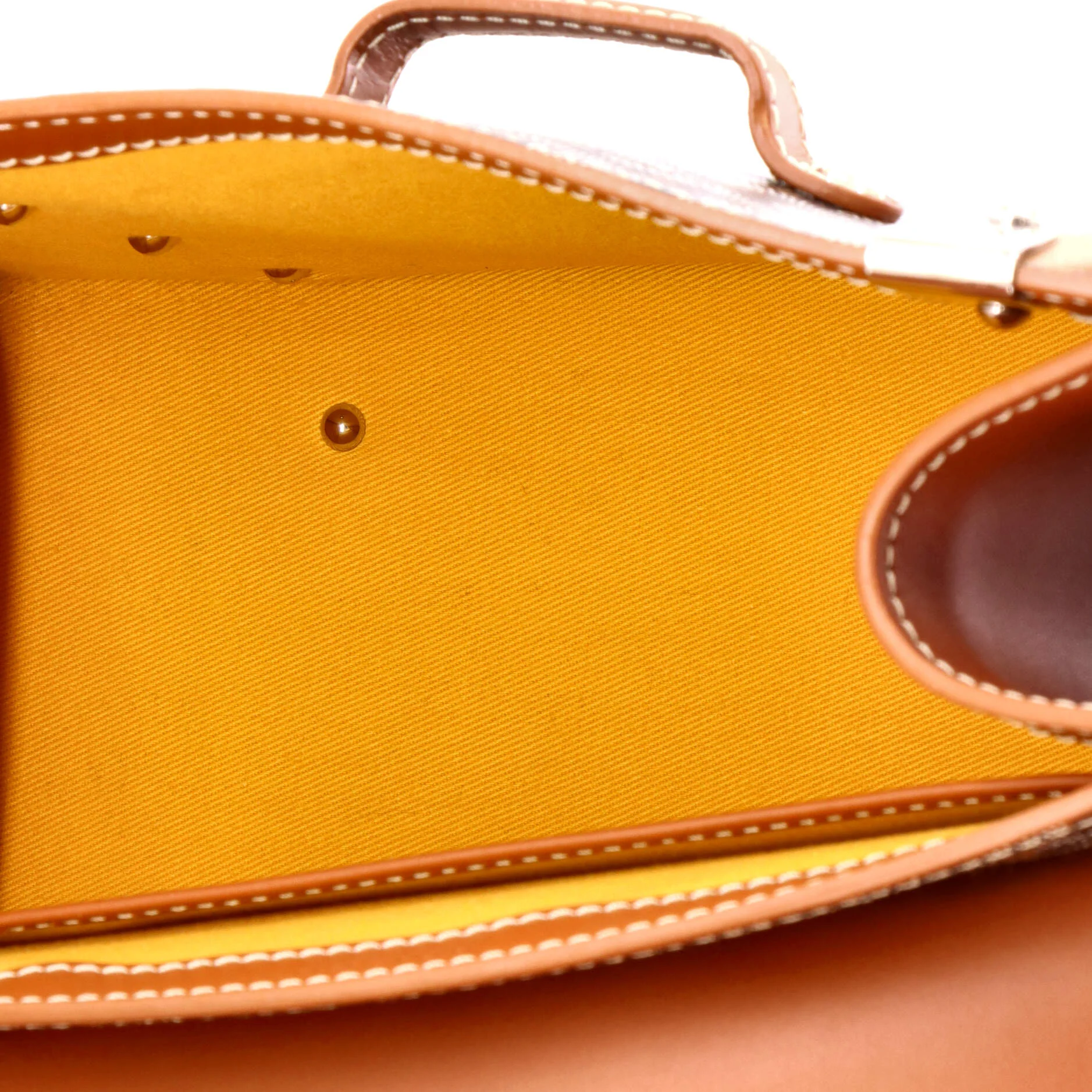 Saigon Top Handle Bag Coated Canvas with Leather PM - Image 5