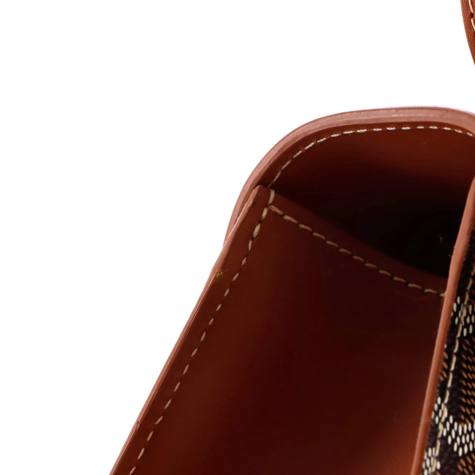 Saigon Top Handle Bag Coated Canvas with Leather PM - Image 6