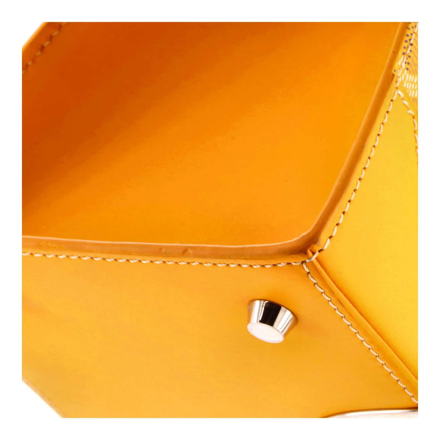 Saigon Top Handle Bag Coated Canvas with Leather PM - Image 6