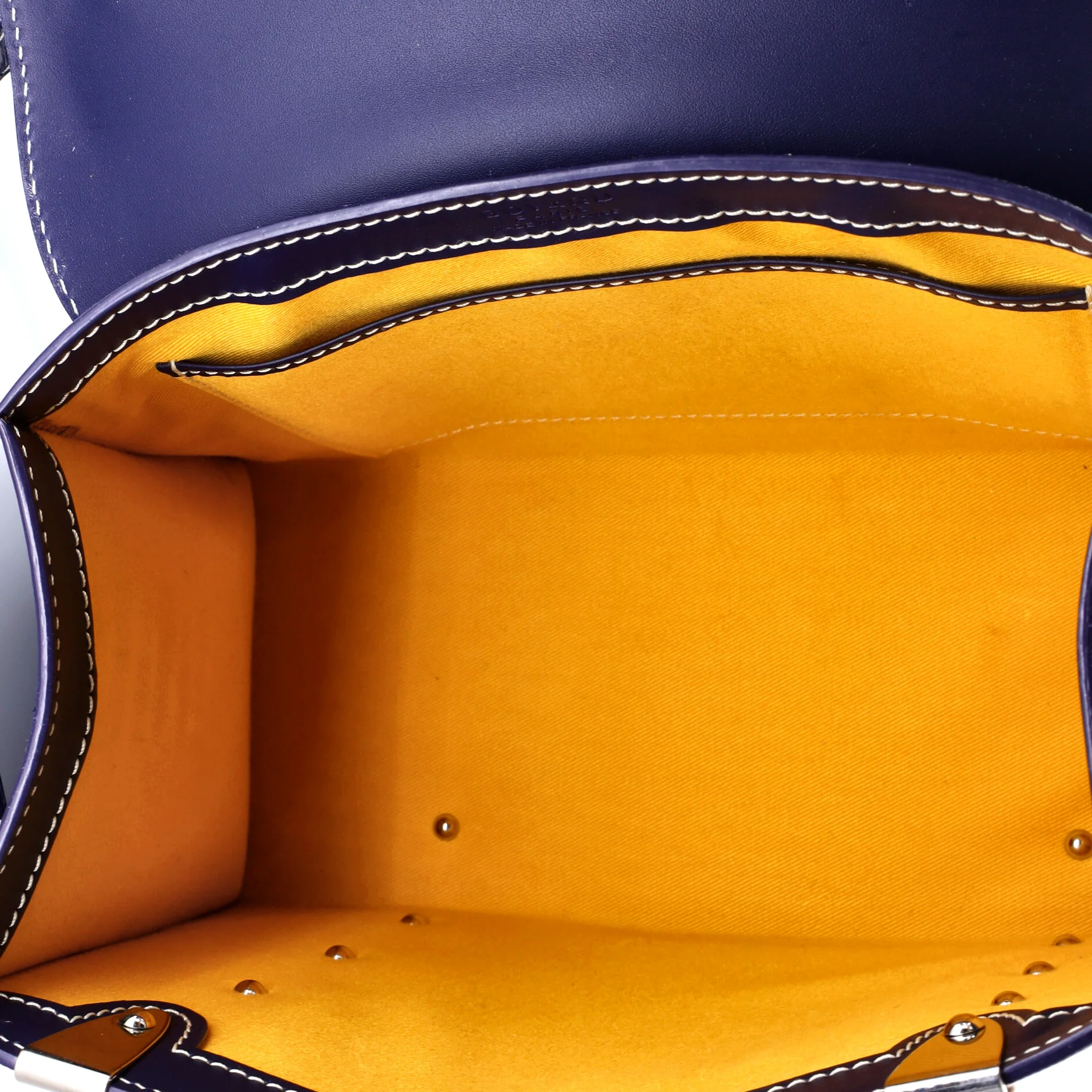 Saigon Top Handle Bag Coated Canvas with Leather PM - Image 5