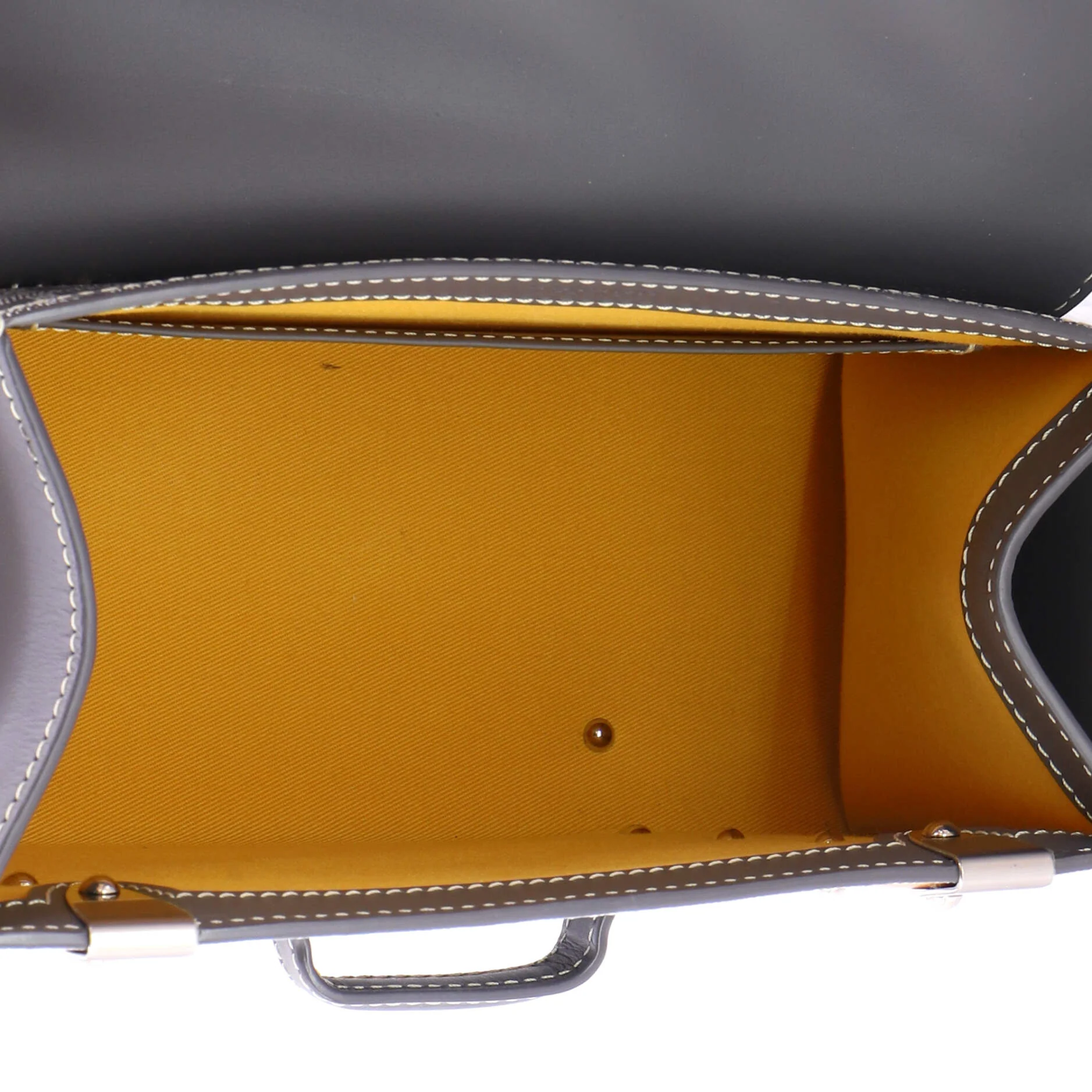 Saigon Top Handle Bag Coated Canvas with Leather PM - Image 5