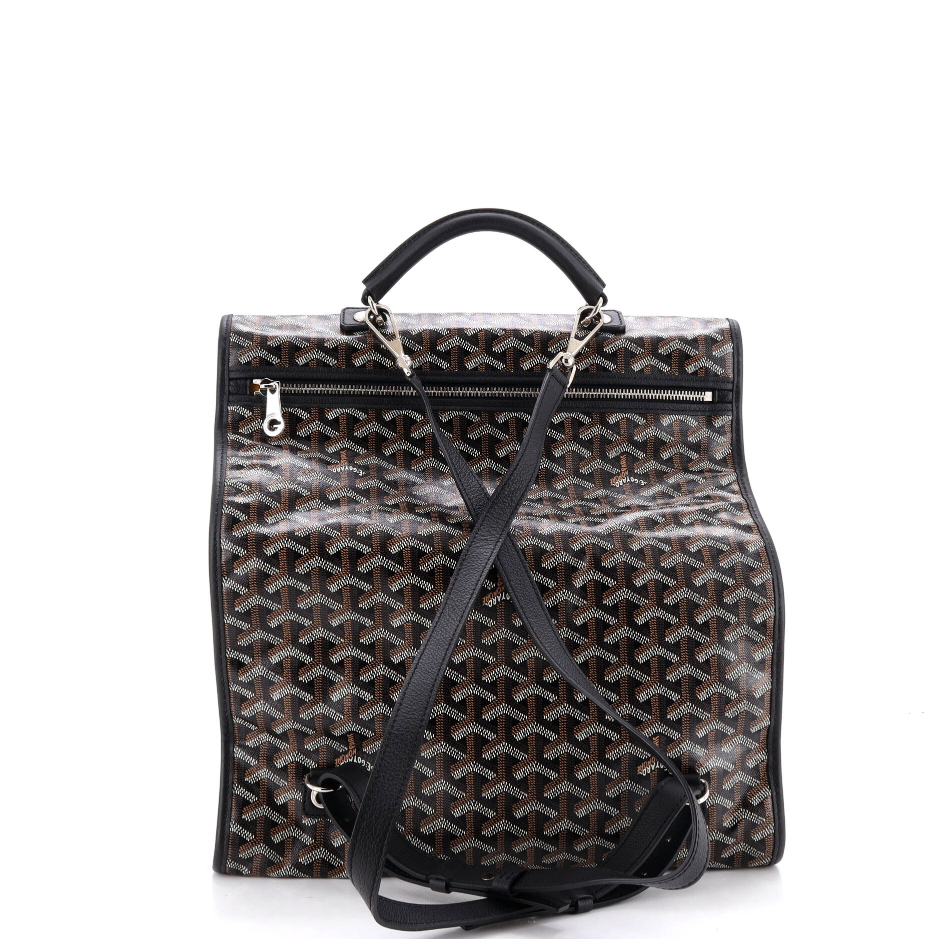 Saint Leger Briefcase Backpack Coated Canvas - Image 3