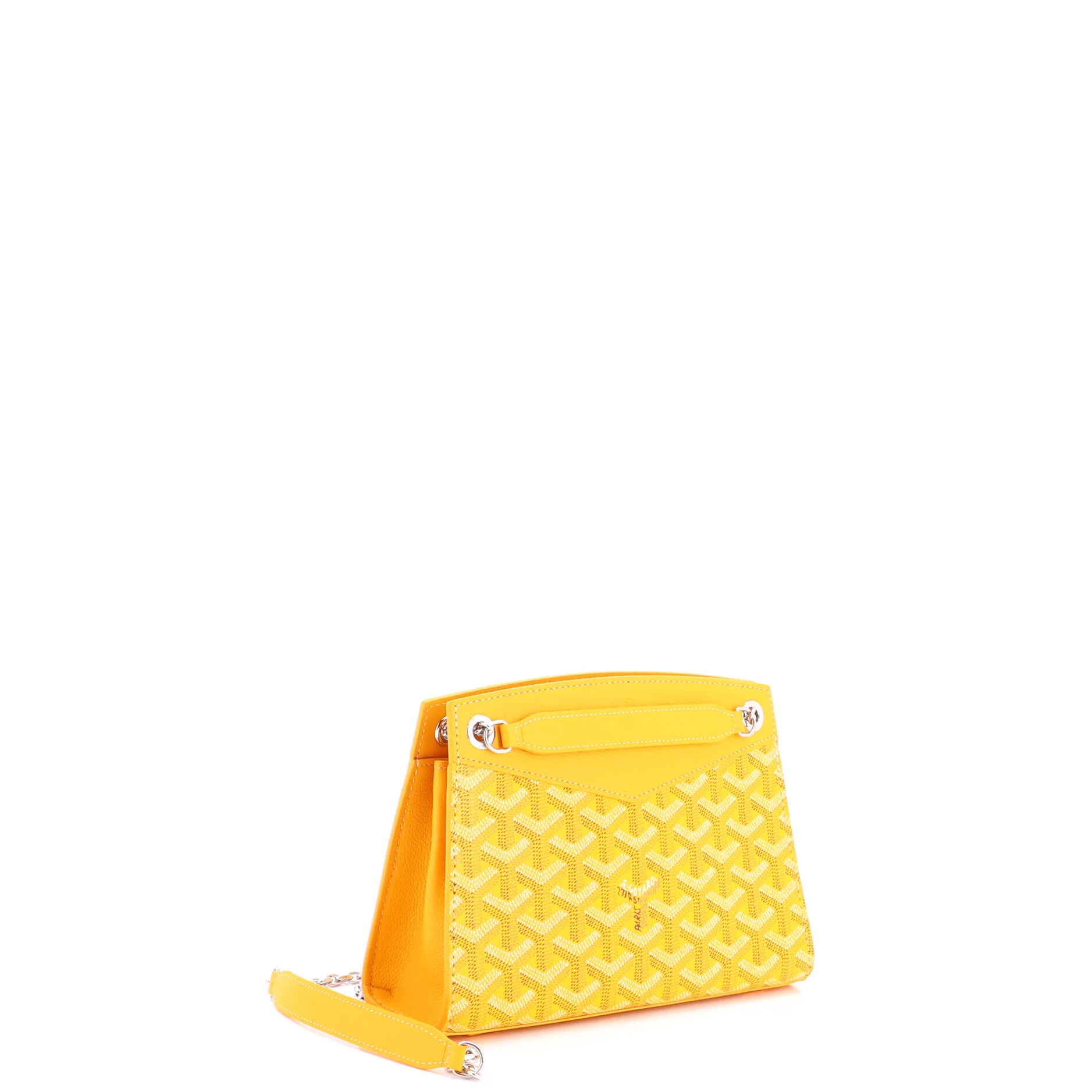 Structured Rouette Chain Shoulder Bag Coated Canvas Mini - Image 2