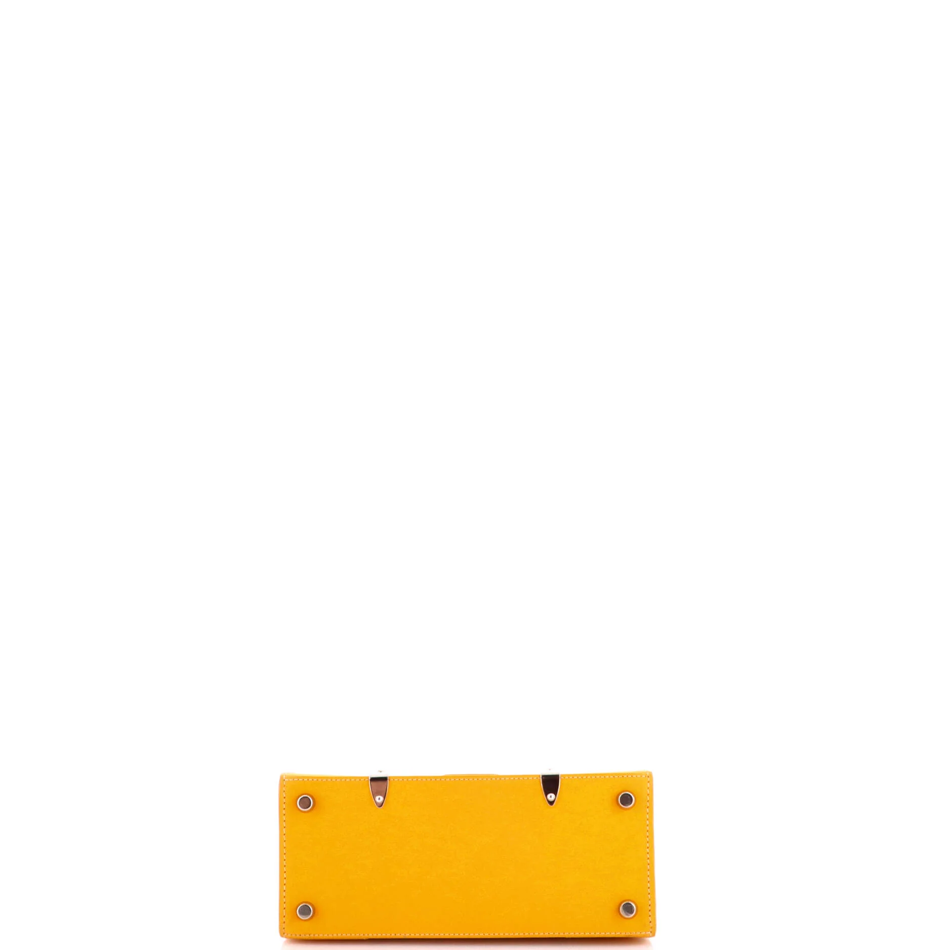 Structured Saigon Top Handle Bag Coated Canvas with Leather Mini - Image 4