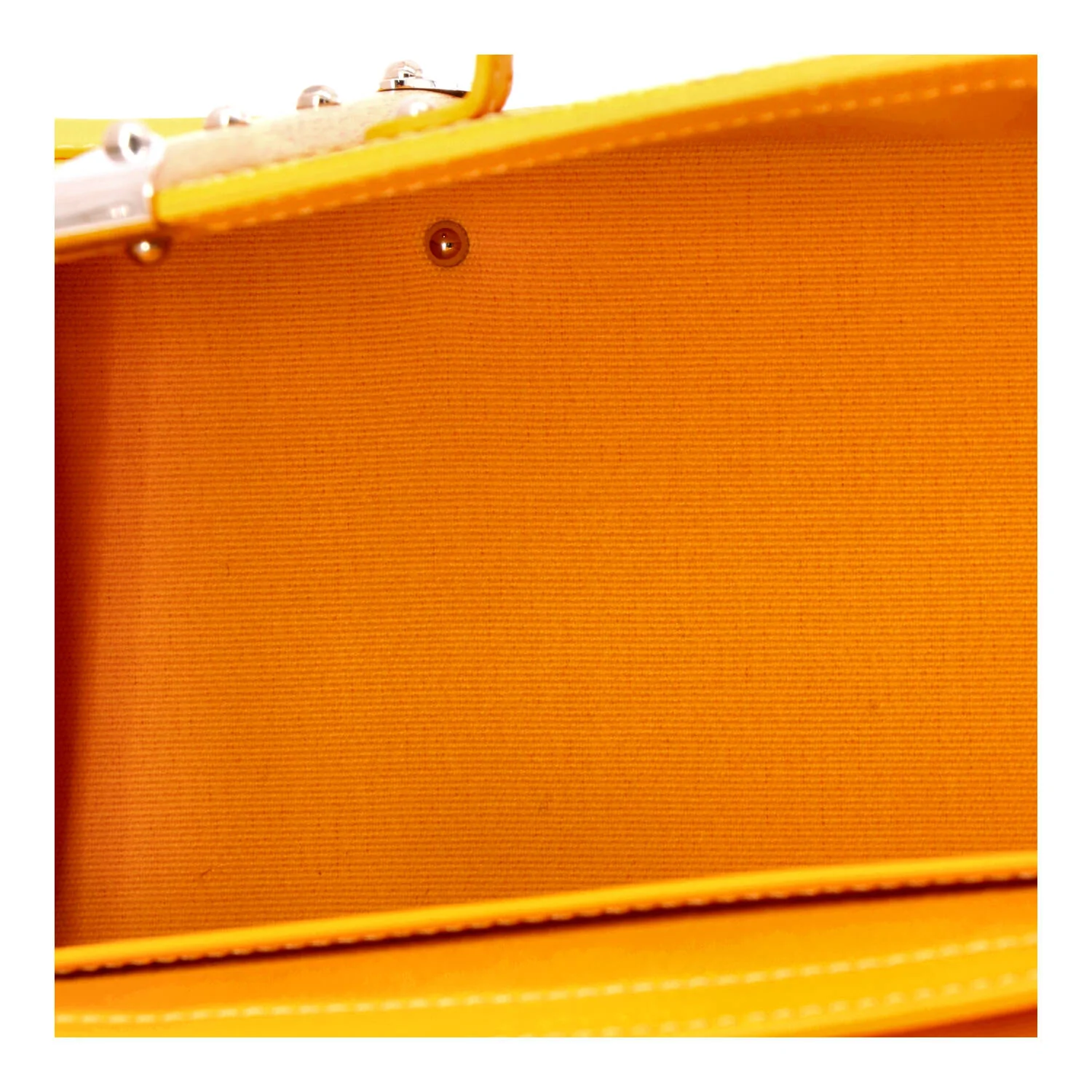 Structured Saigon Top Handle Bag Coated Canvas with Leather Mini - Image 5