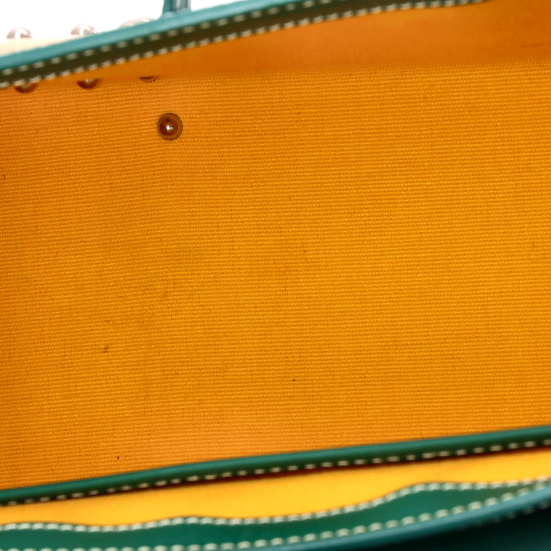Structured Saigon Top Handle Bag Coated Canvas with Leather Mini - Image 5