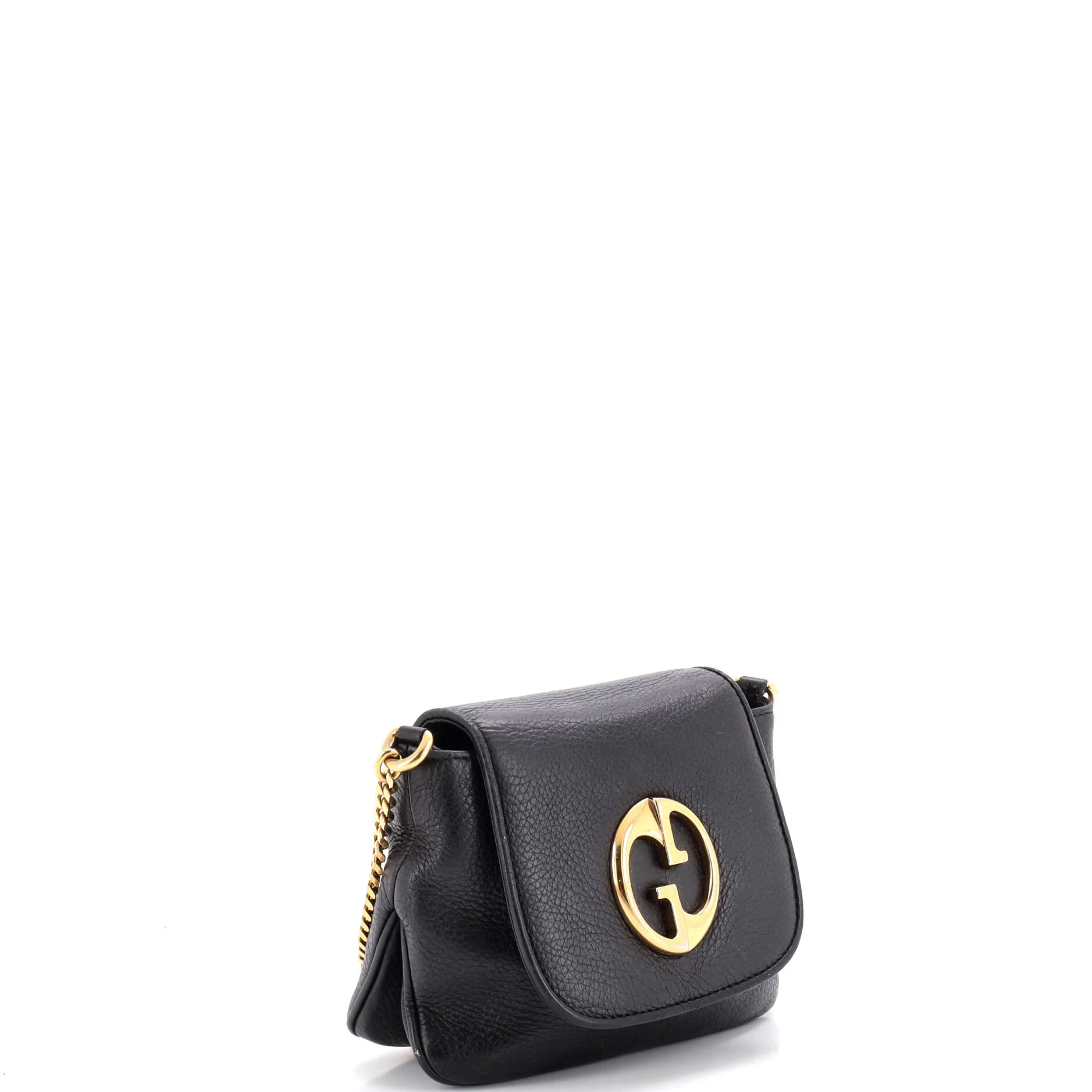 1973 Chain Shoulder Bag Leather Small - Image 2