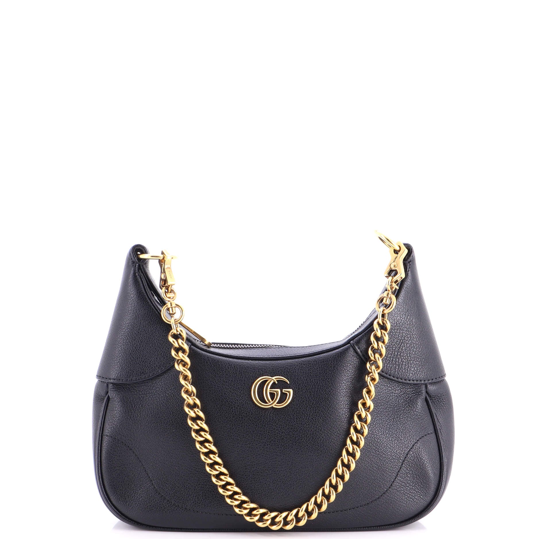 Aphrodite Zip Shoulder Bag Leather Small