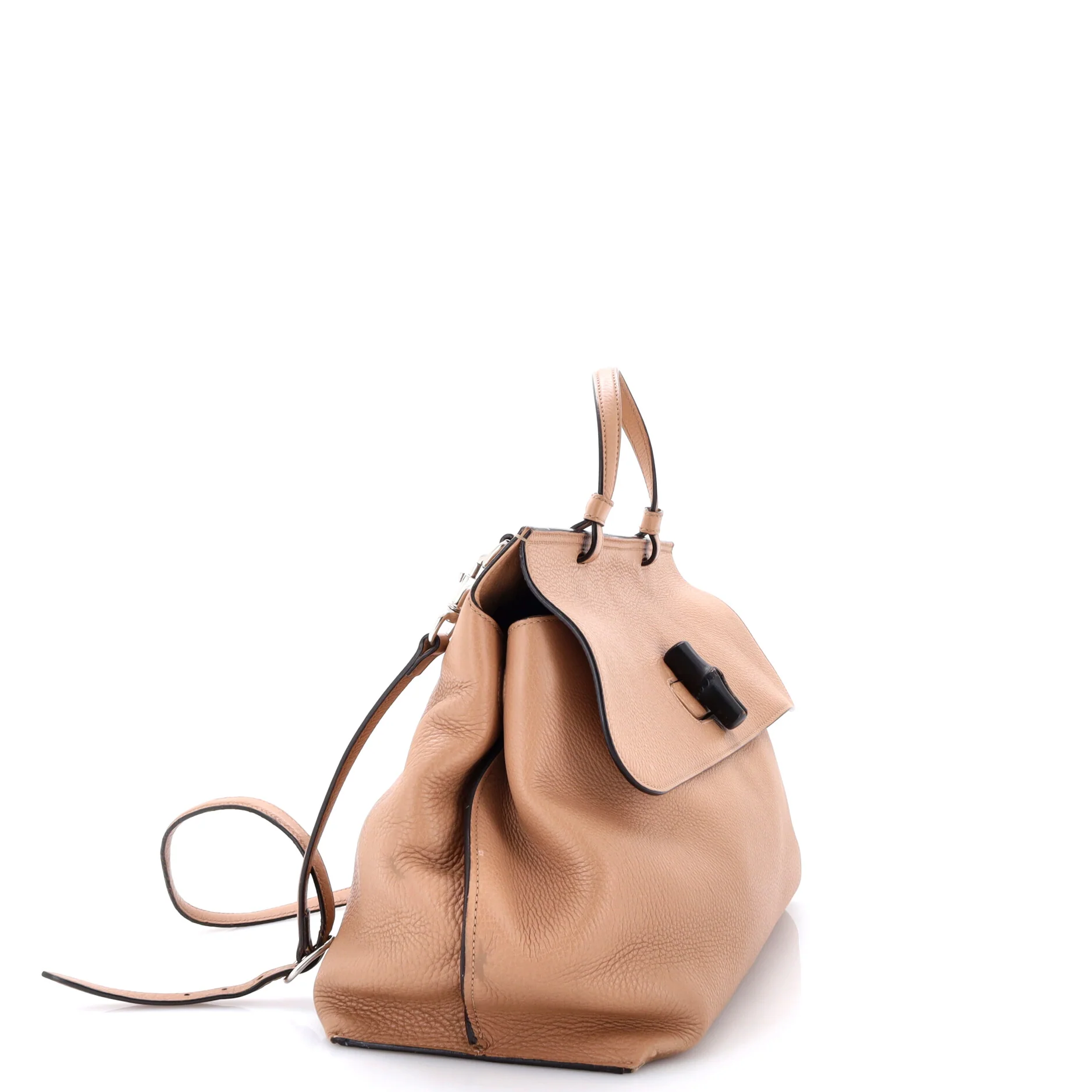 Bamboo Daily Top Handle Bag Leather Large - Image 2