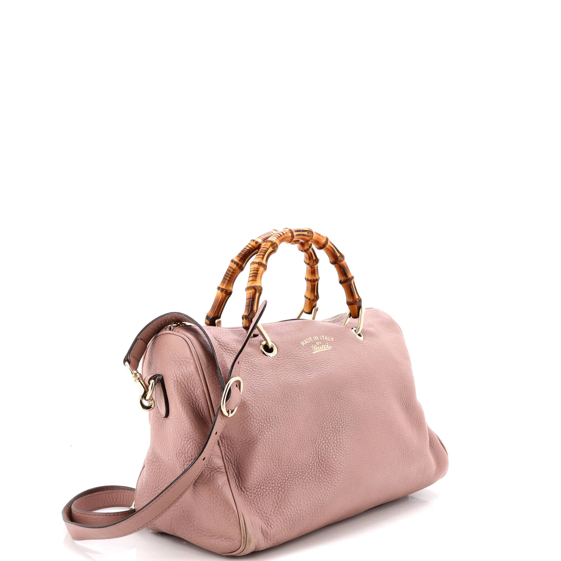 Bamboo Shopper Boston Bag Leather Medium - Image 2