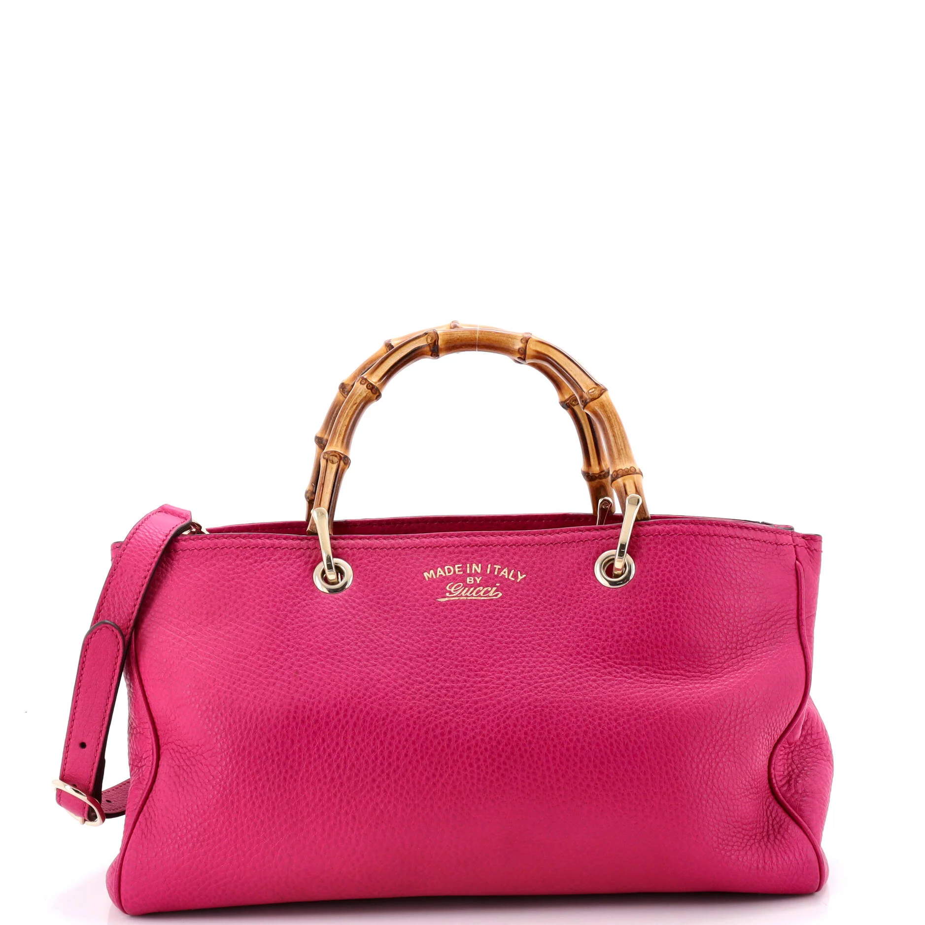Bamboo Shopper Tote Leather Medium