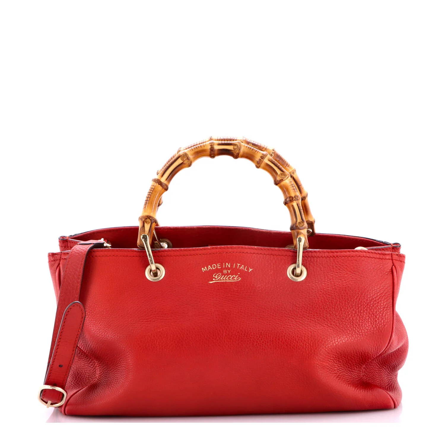 Bamboo Shopper Tote Leather Medium