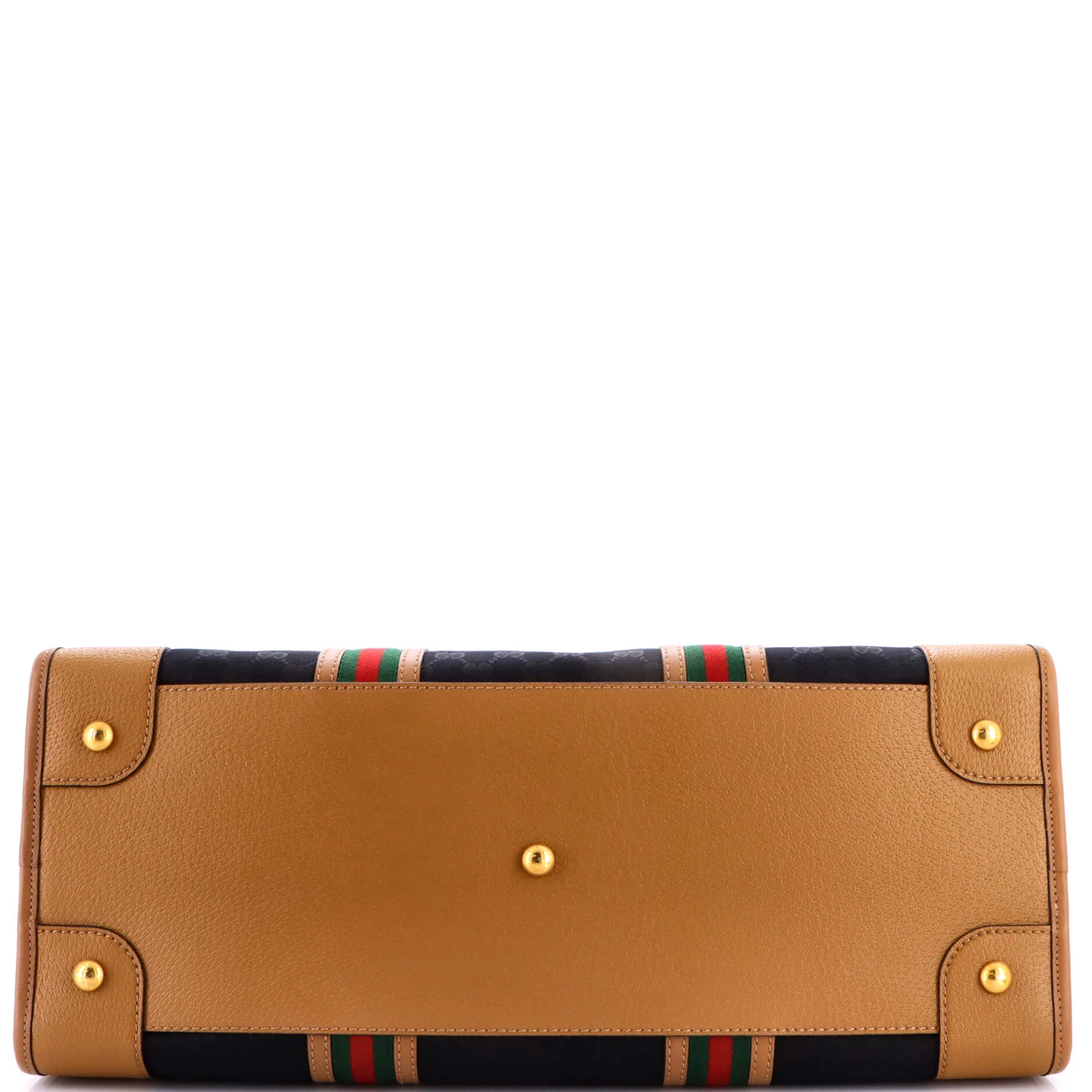Bauletto Duffle Bag GG Canvas with Leather XL - Image 4
