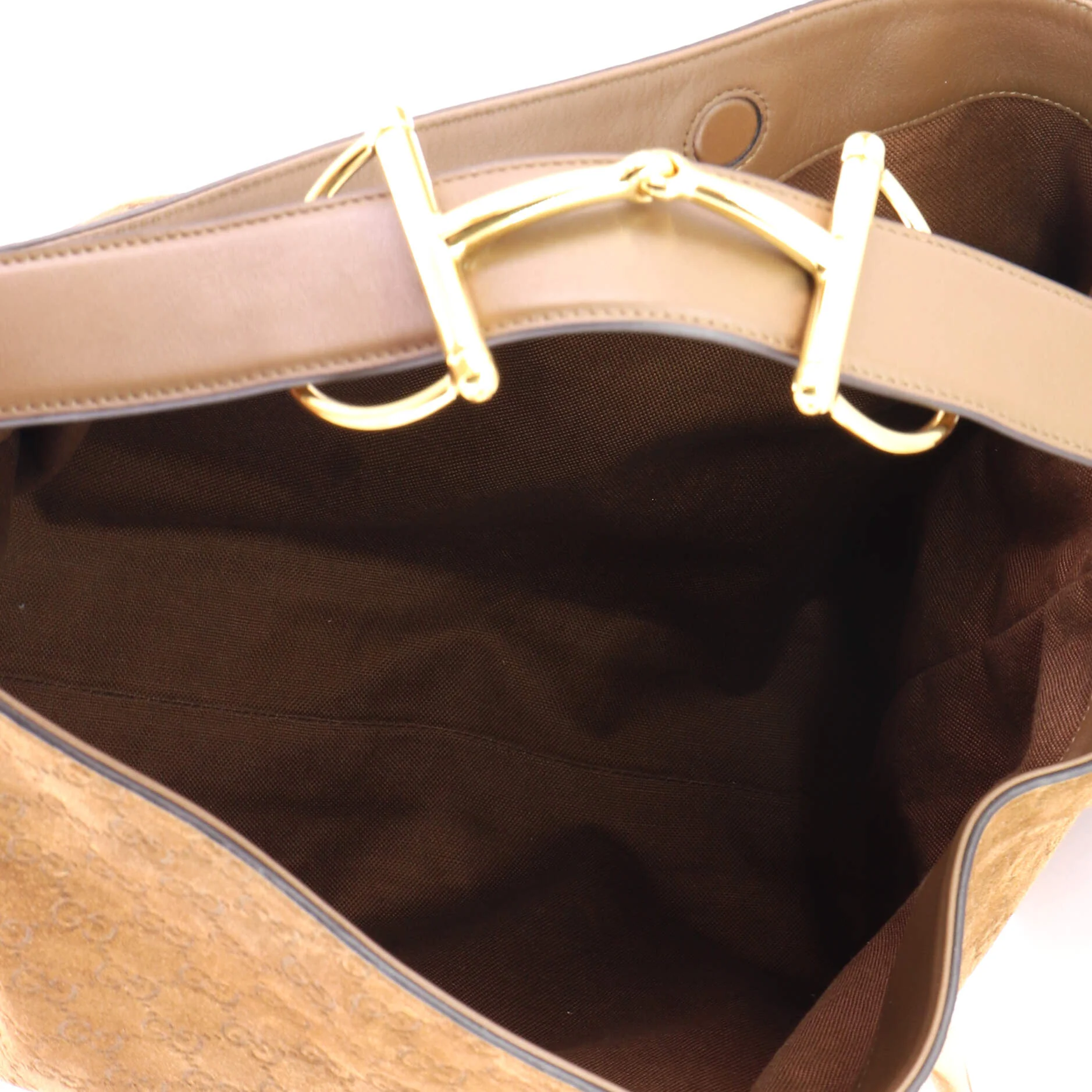 Beatrix Horsebit Tote Bag GG Suede Large - Image 5
