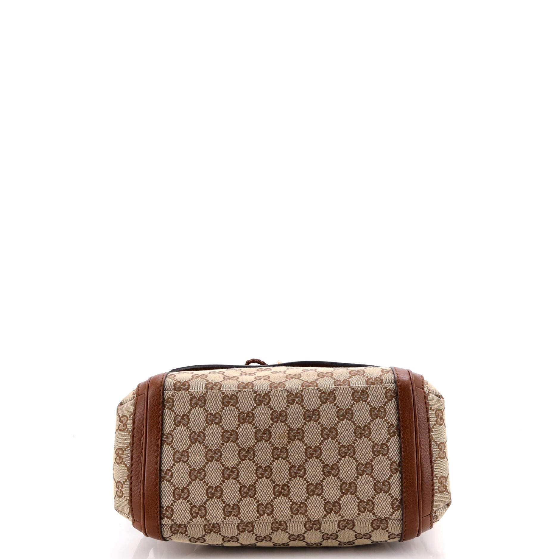Bella Flap Shoulder Bag GG Canvas with Leather Medium - Image 4