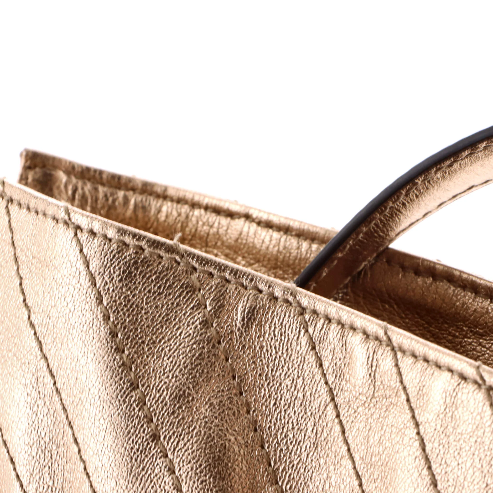 Blondie NM Bucket Bag Diagonal Quilted Leather Mini - Image 6