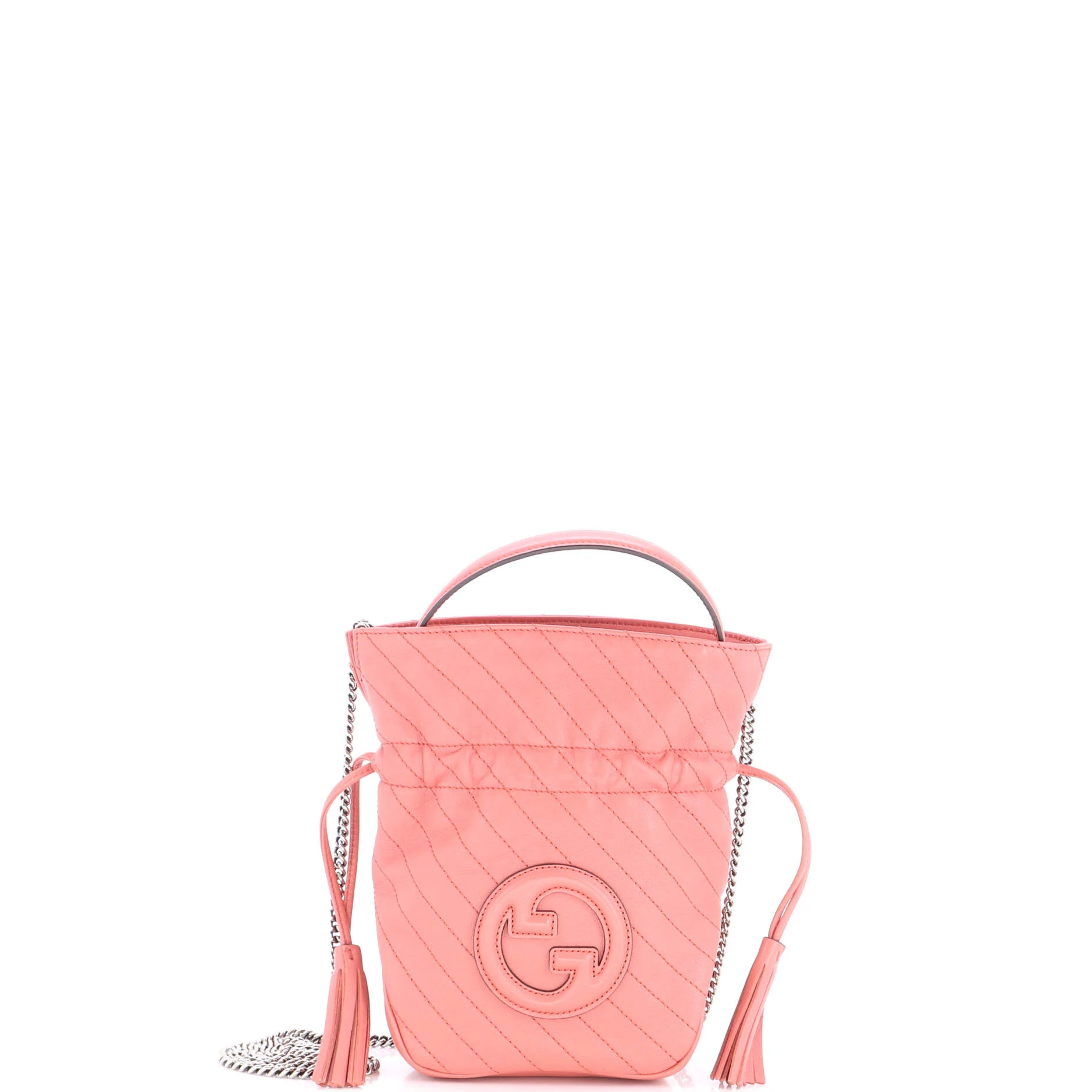 Blondie NM Bucket Bag Diagonal Quilted Leather Mini