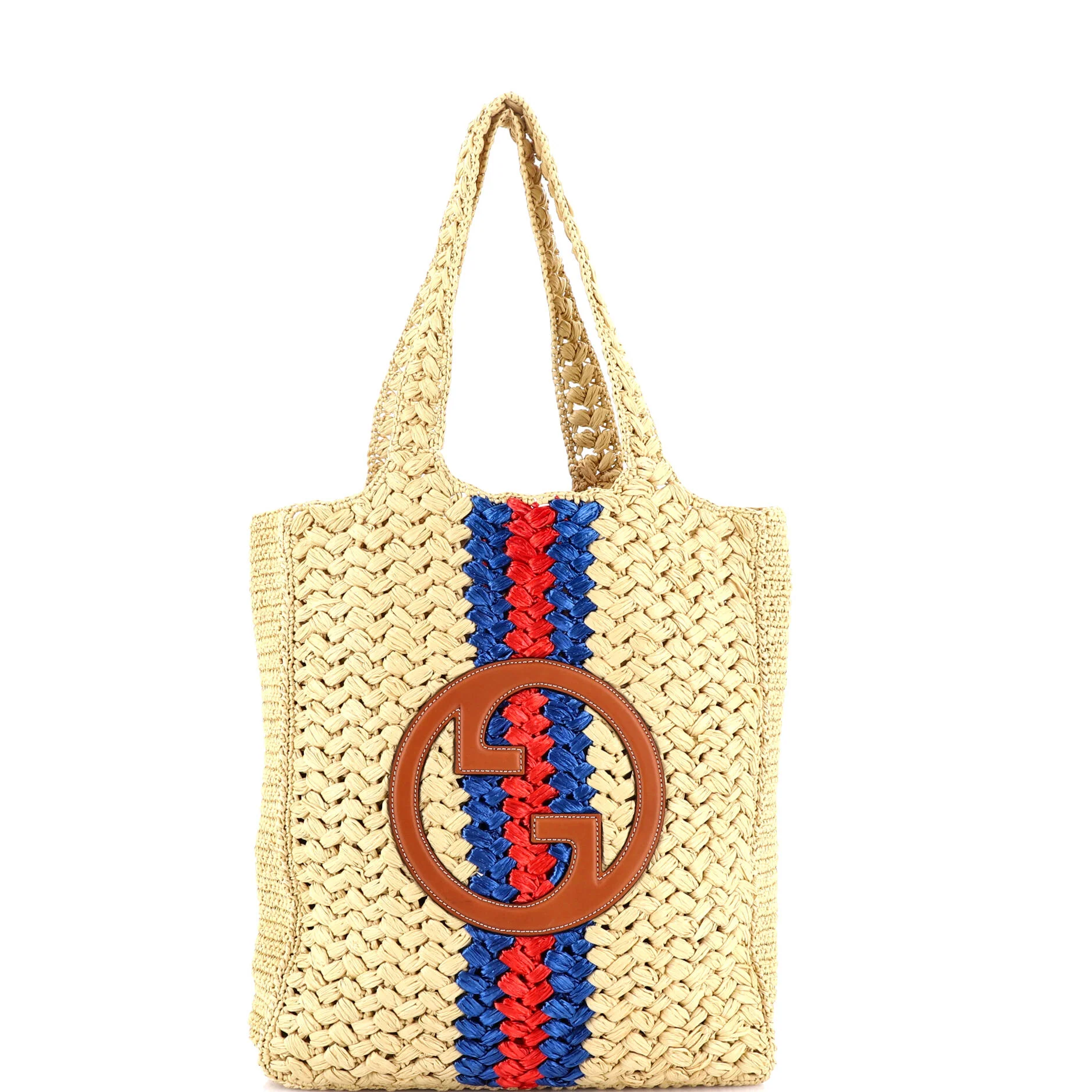 Blondie NM Open Tote Raffia Small - Image 2