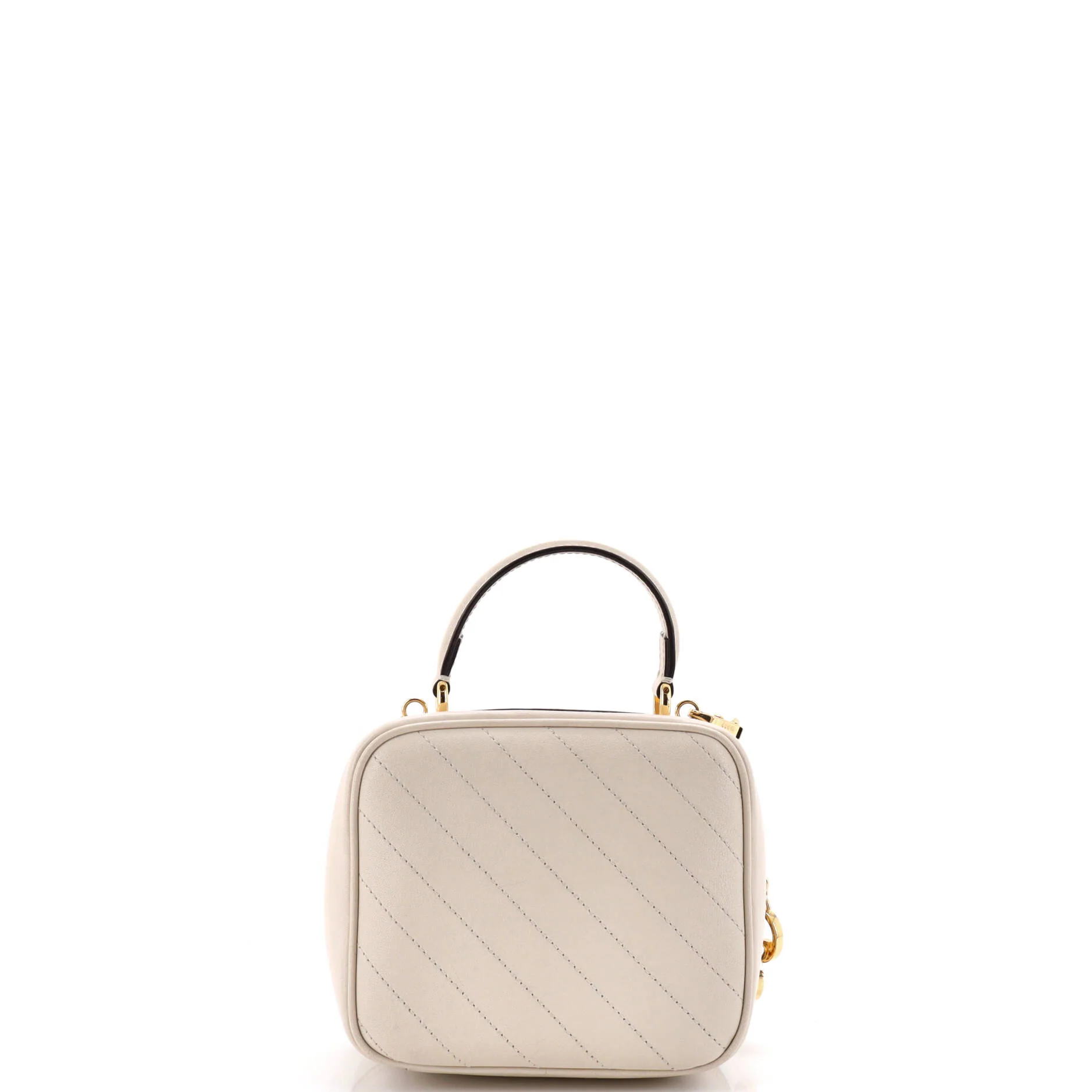Blondie NM Top Handle Shoulder Bag Diagonal Quilted Leather - Image 3