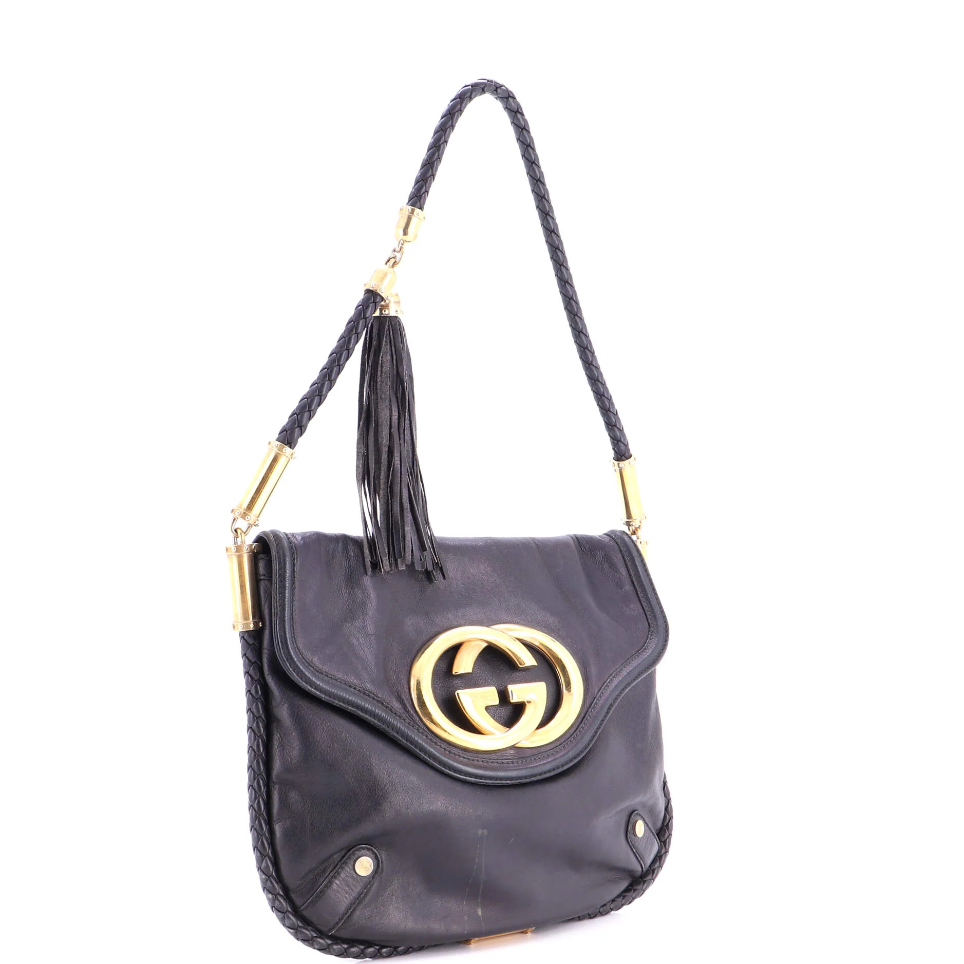 Britt Tassel Flap Bag Leather Medium - Image 2