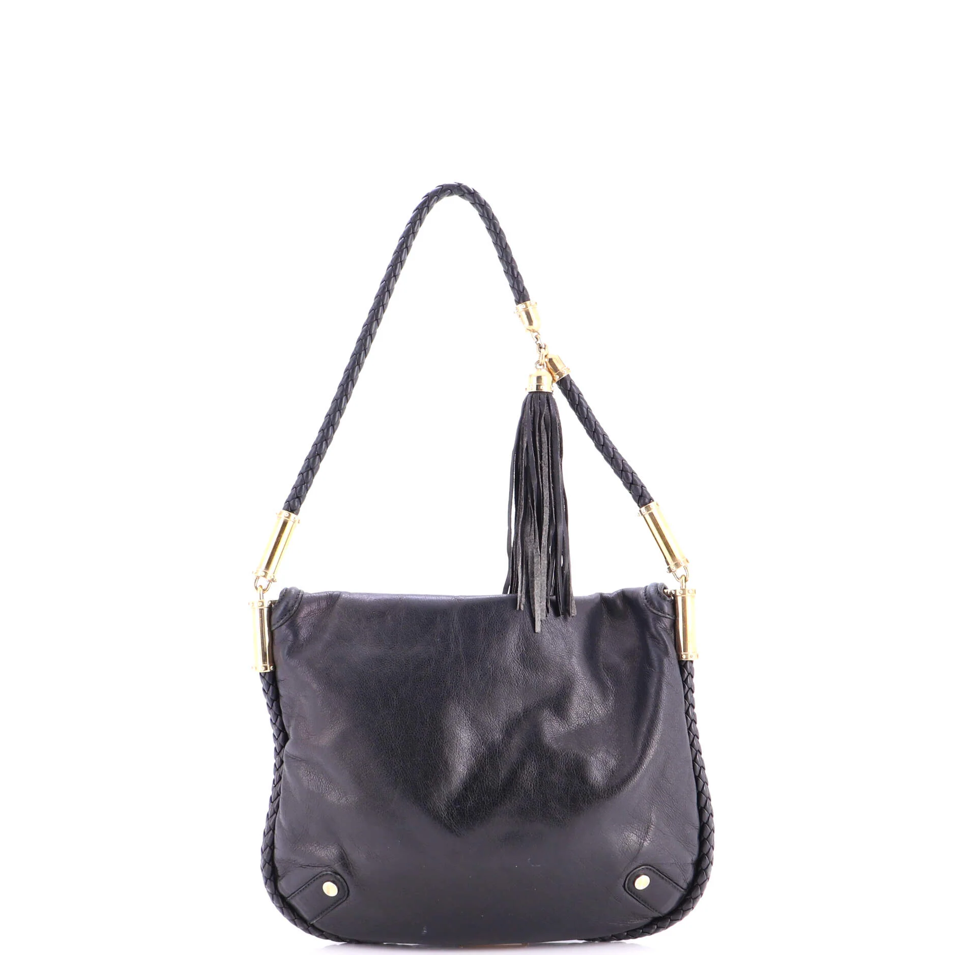 Britt Tassel Flap Bag Leather Medium - Image 3