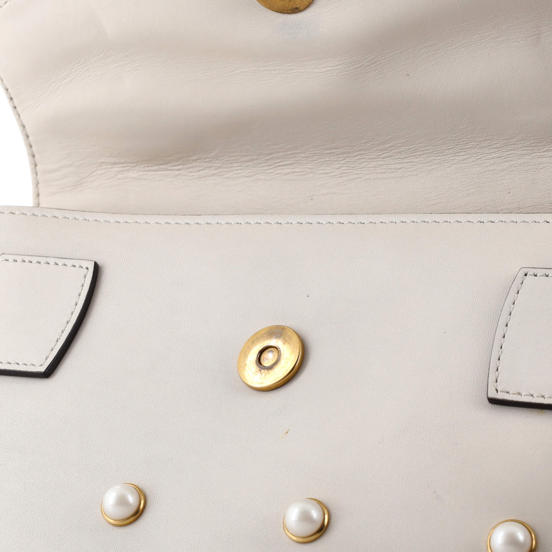 Broadway Pearly Bee Shoulder Bag Embellished Leather Mini - Image 6