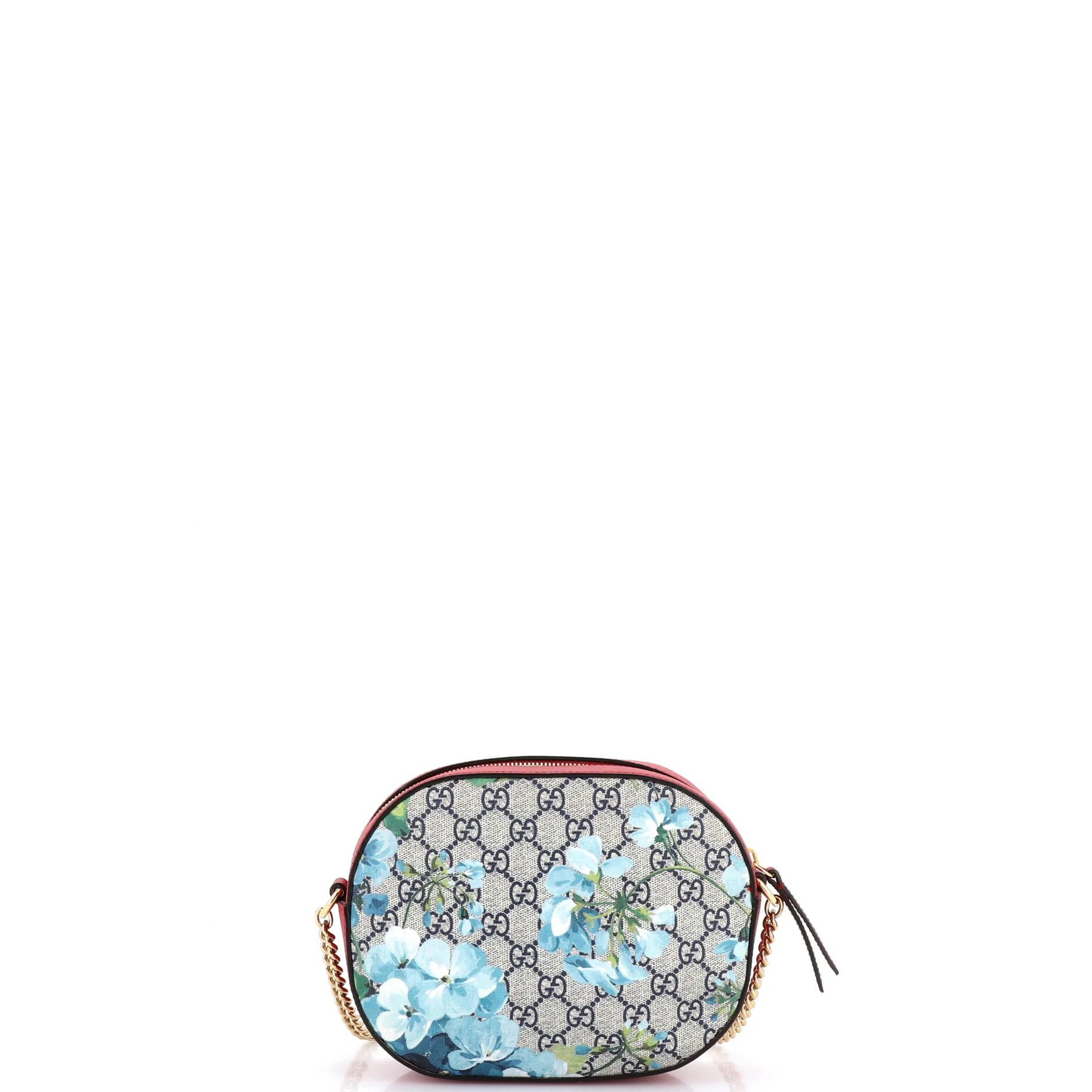 Chain Crossbody Bag Blooms Print GG Coated Canvas Mini - Image 3