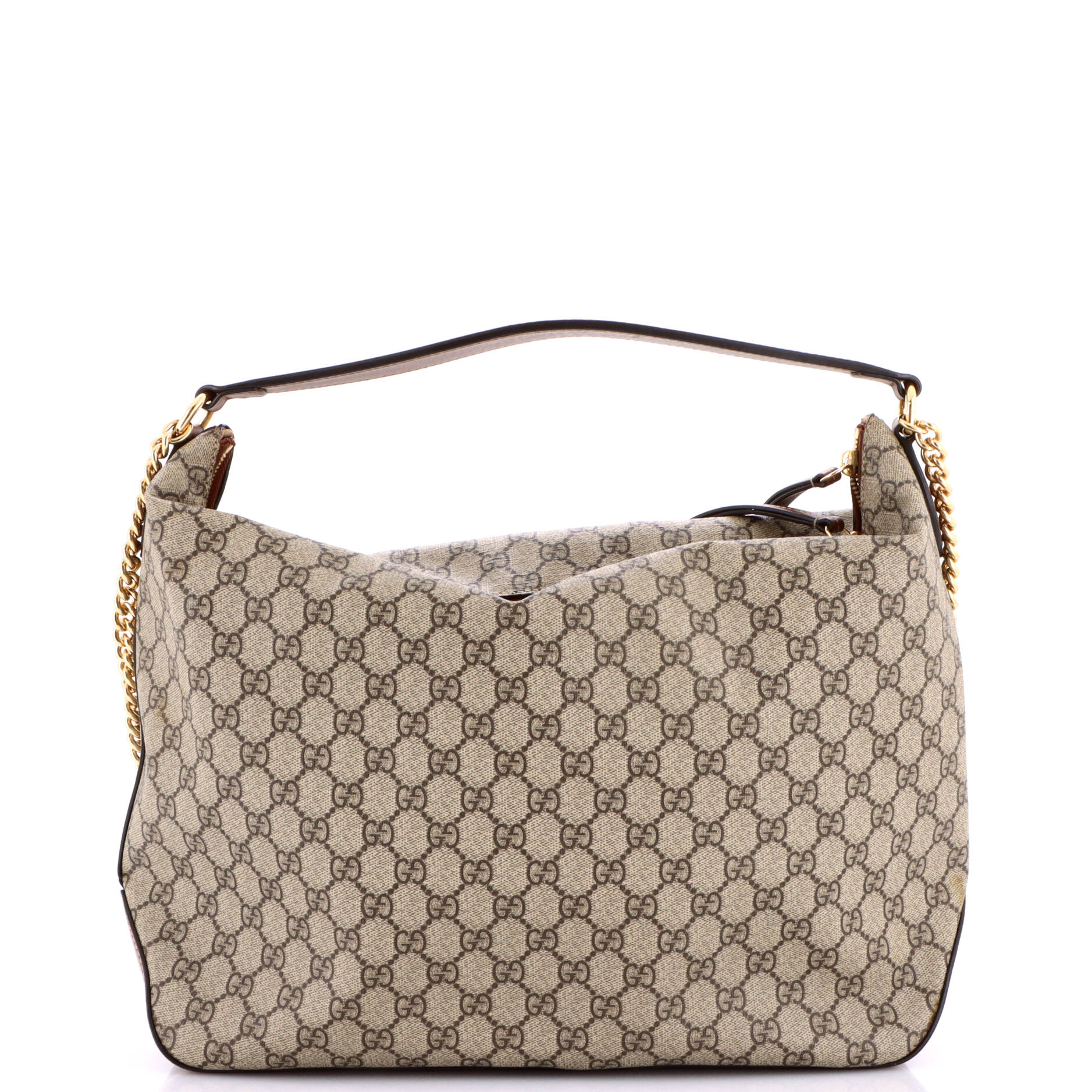 Chain Hobo GG Coated Canvas Large - Image 3