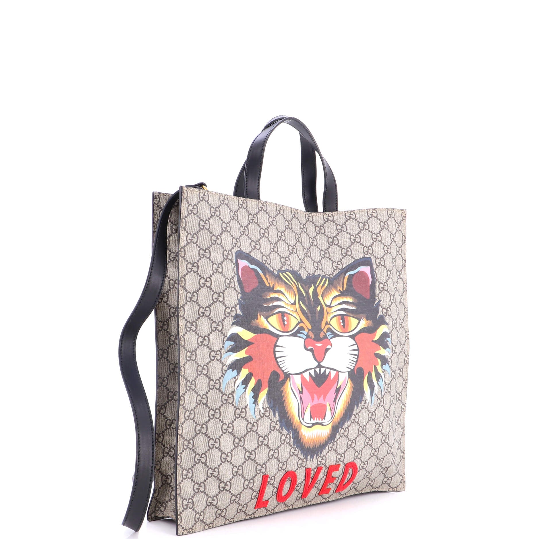 Convertible Soft Open Tote Printed GG Coated Canvas Tall - Image 2