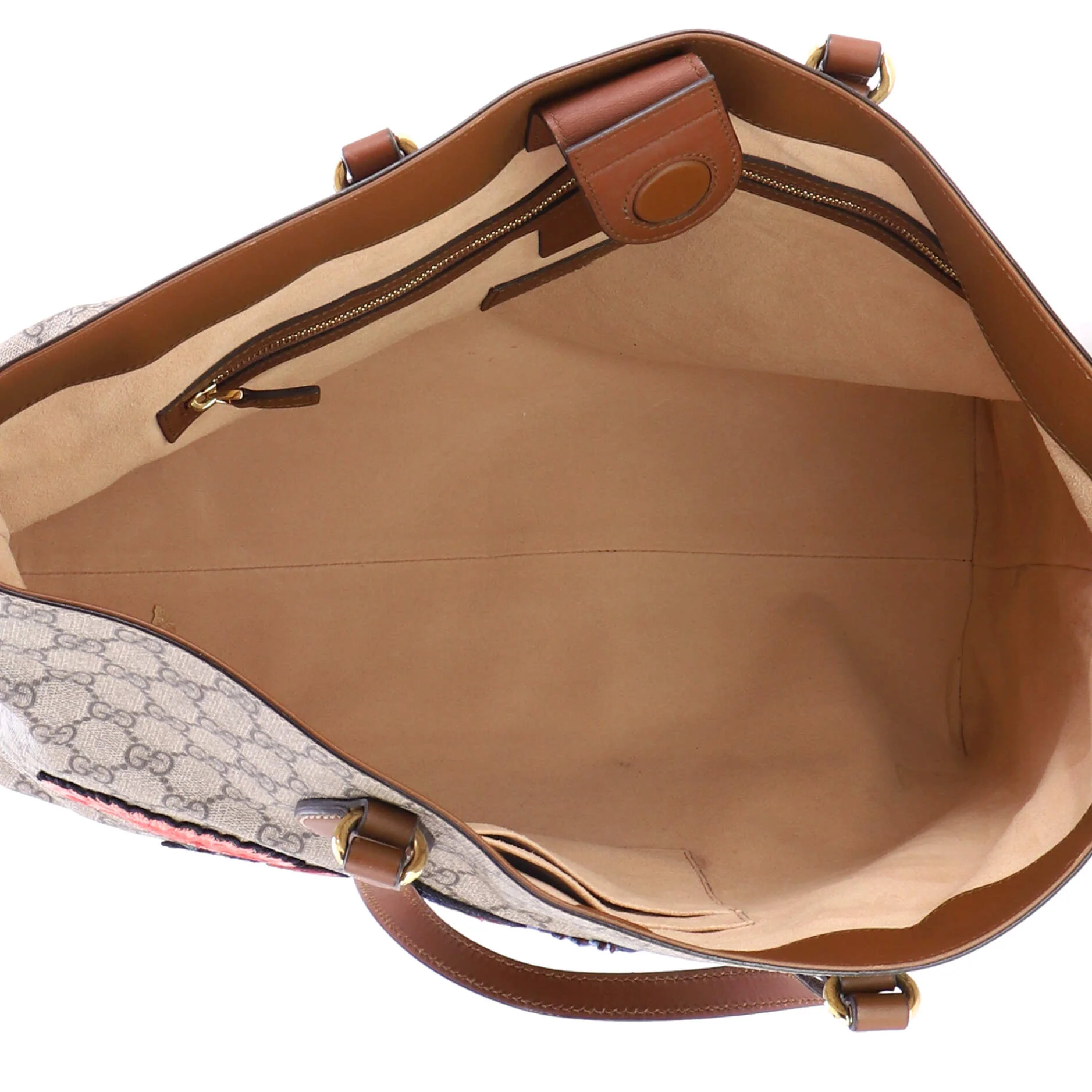 Convertible Soft Tote Embroidered GG Coated Canvas Medium - Image 5