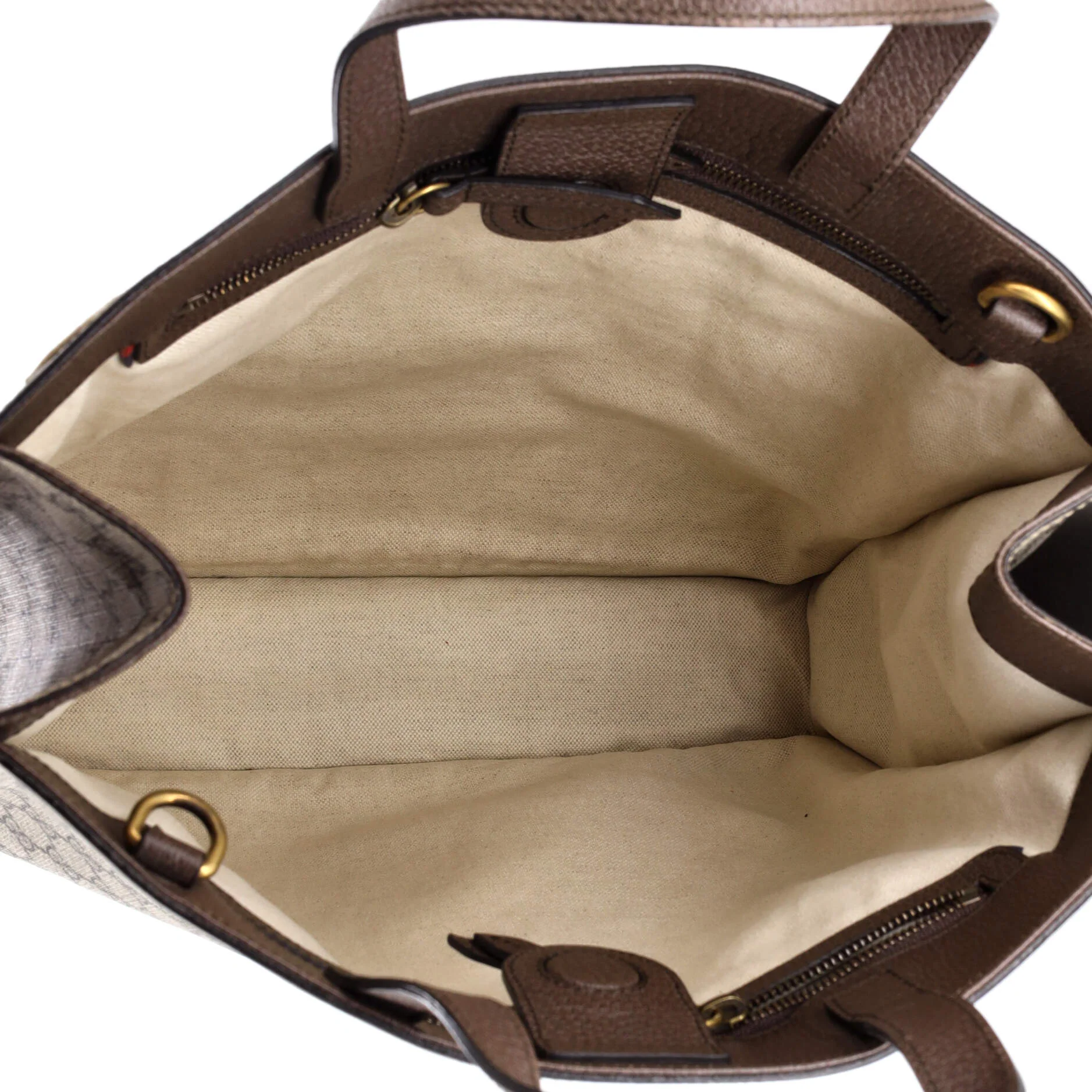 Courrier Convertible Soft Open Tote GG Coated Canvas with Applique North South - Image 5