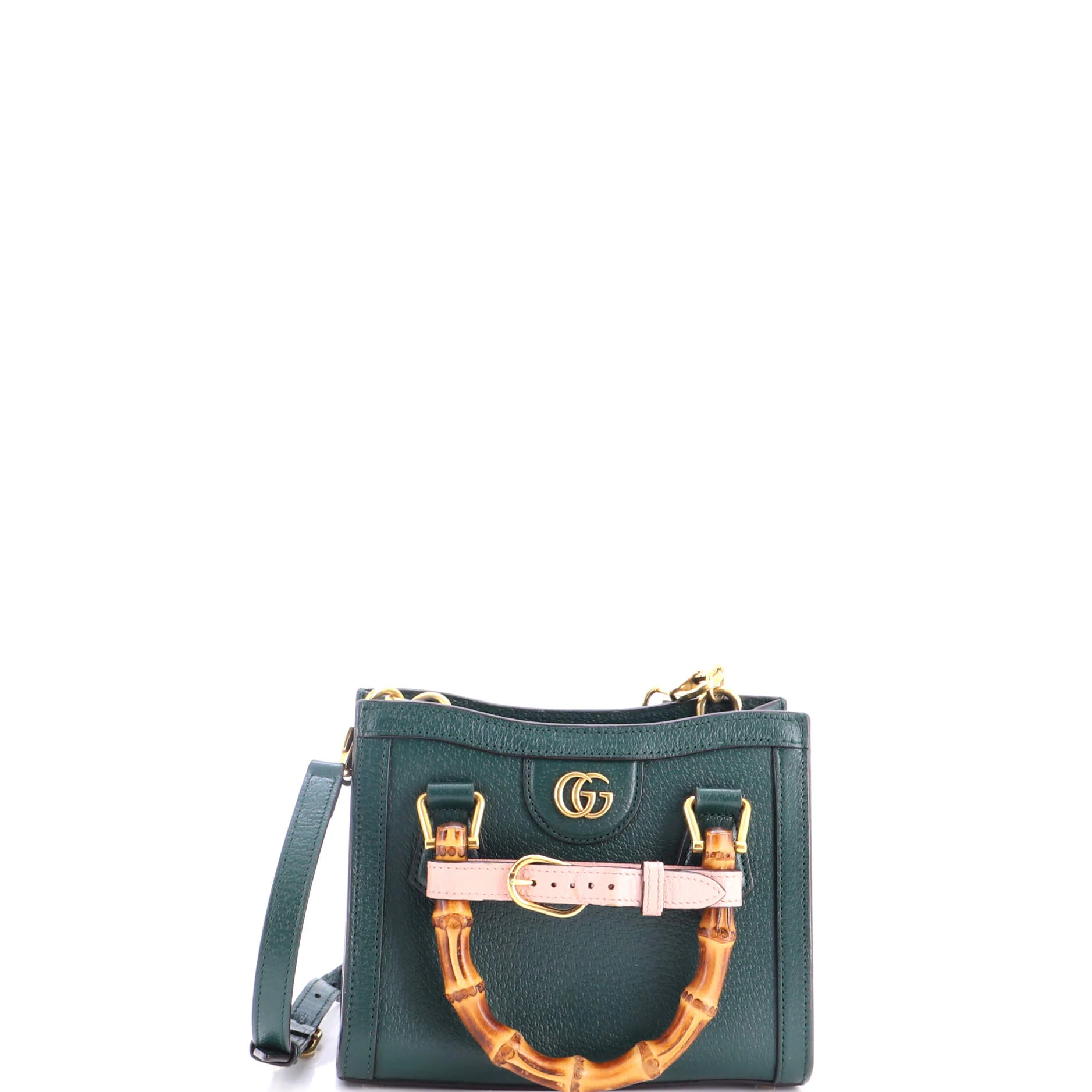 Diana NM Bamboo Handle Tote Leather Mini