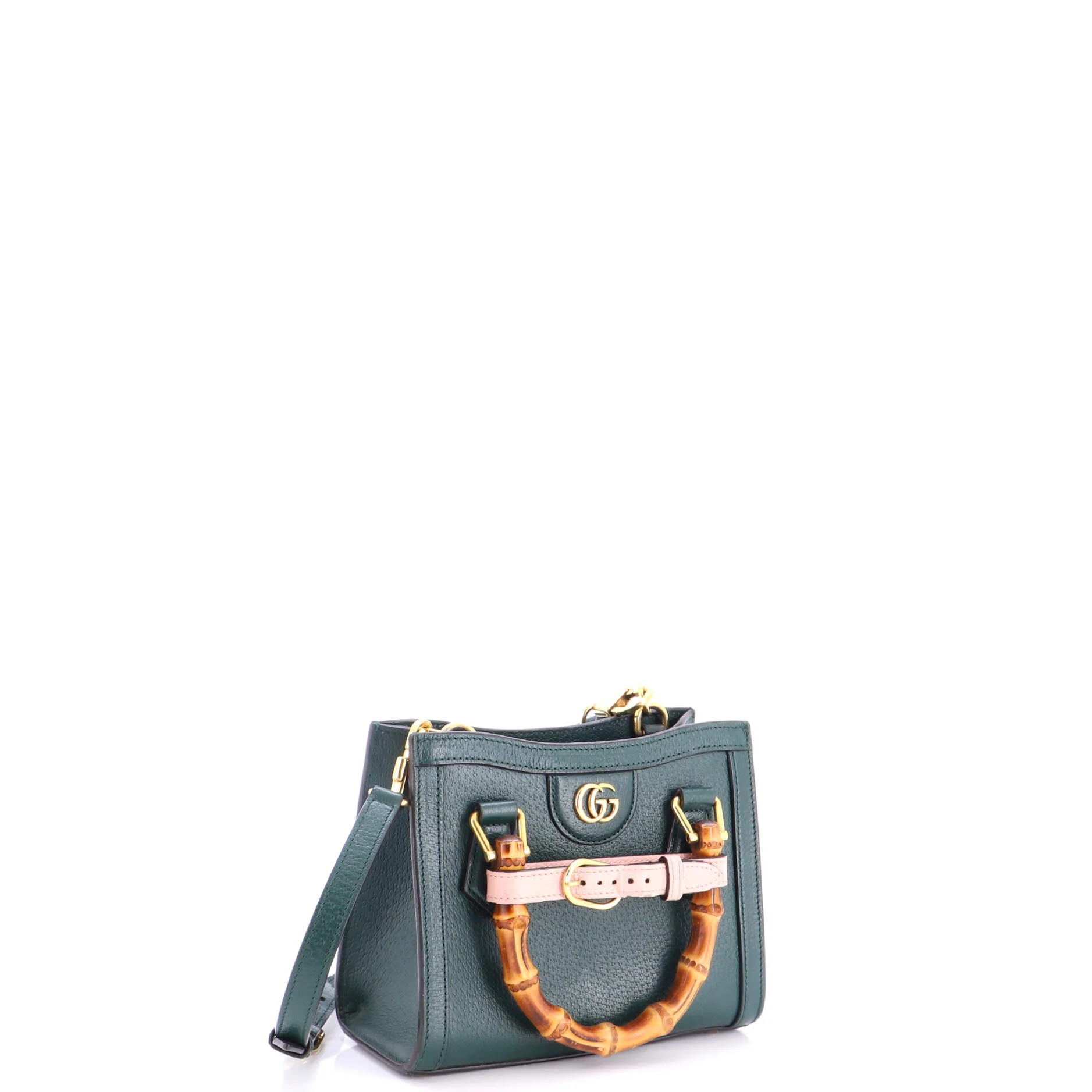 Diana NM Bamboo Handle Tote Leather Mini - Image 2