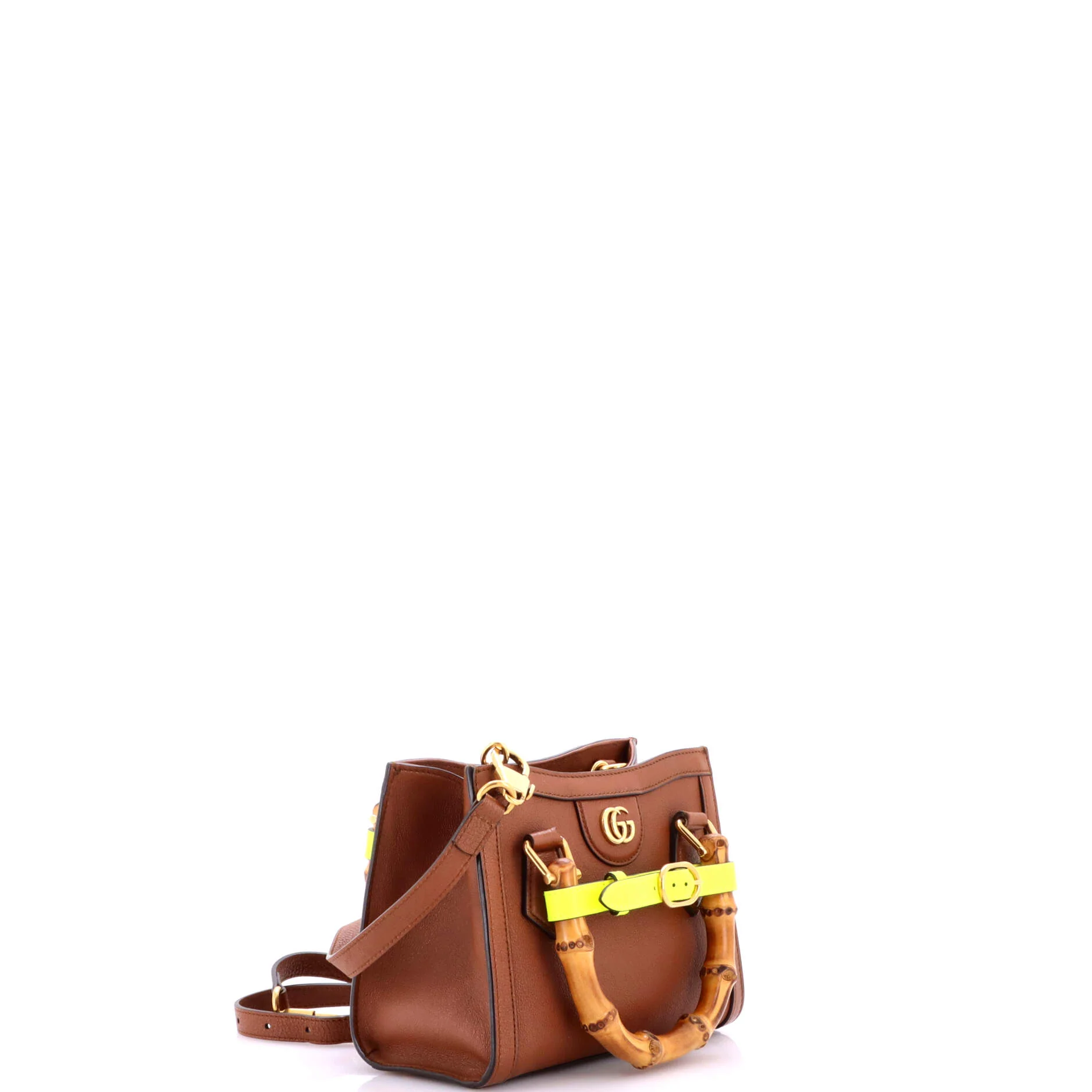 Diana NM Bamboo Handle Tote Leather Mini - Image 2