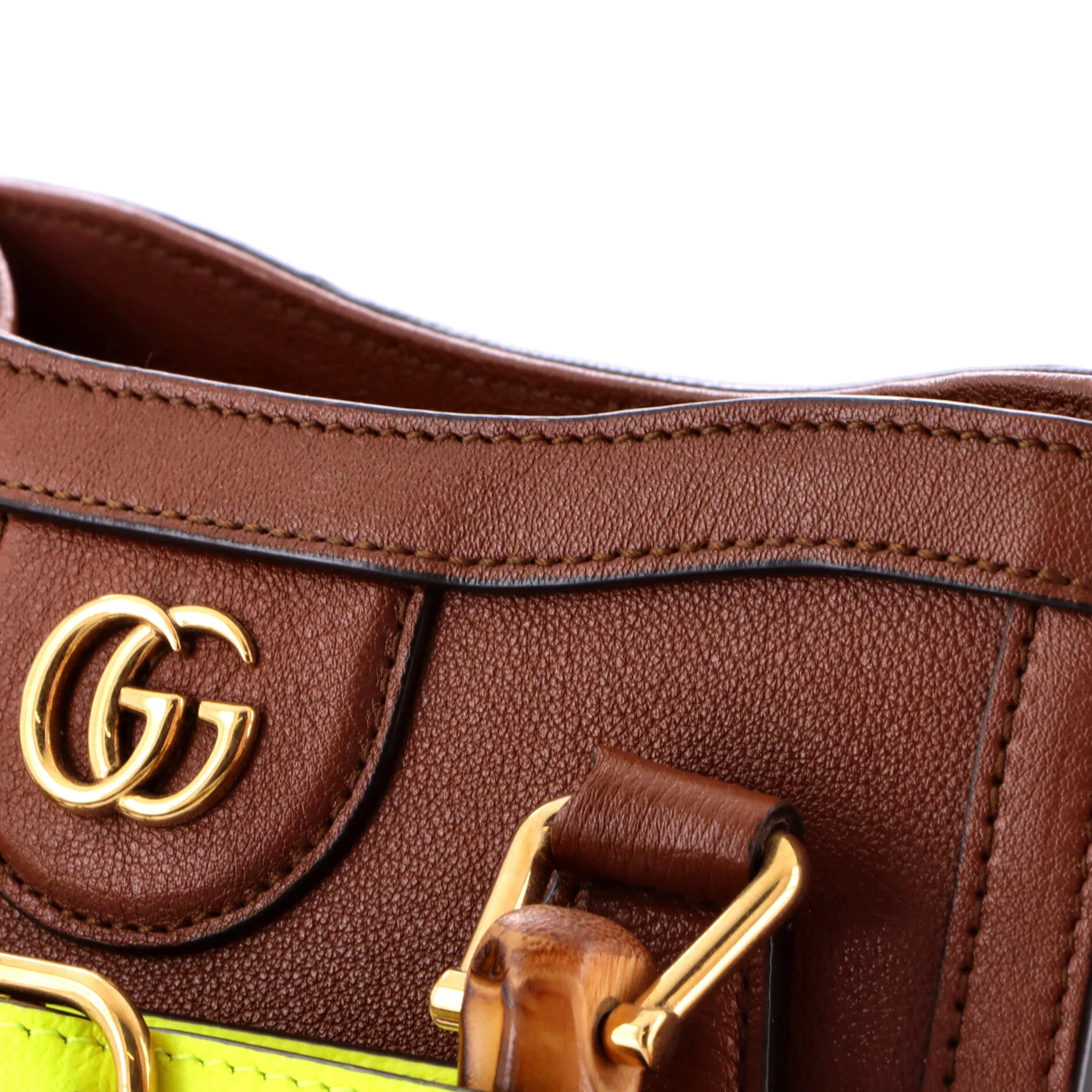 Diana NM Bamboo Handle Tote Leather Mini - Image 6