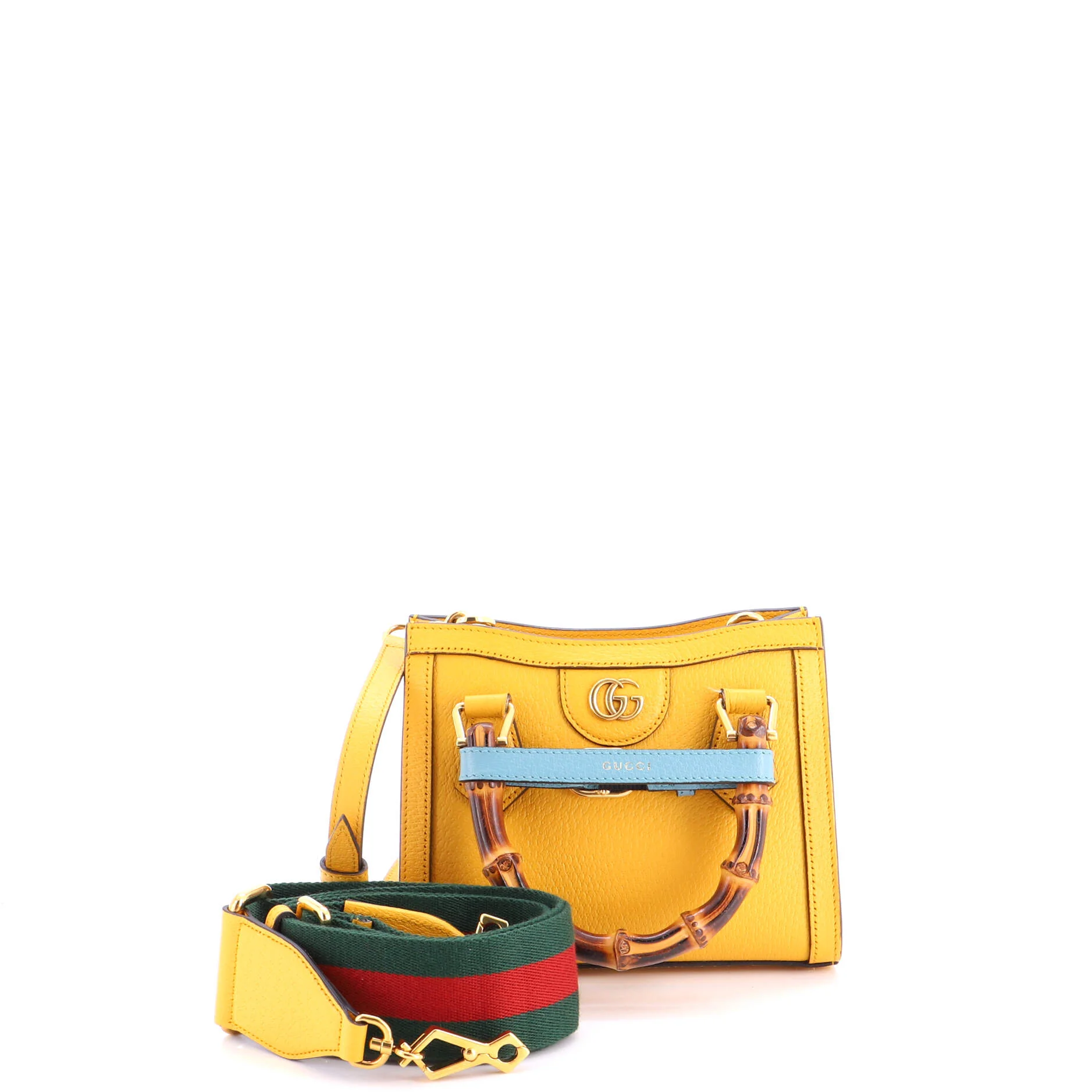 Diana NM Bamboo Handle Tote Leather Mini - Image 2