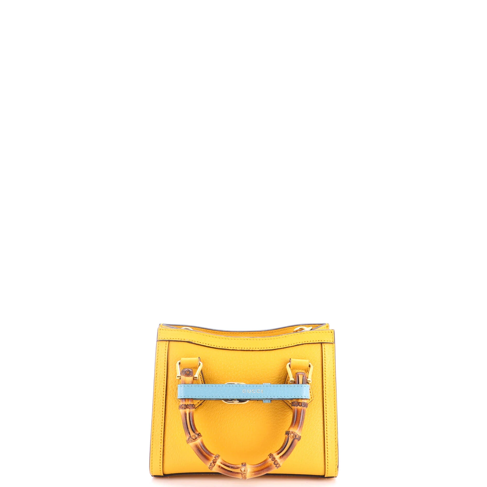 Diana NM Bamboo Handle Tote Leather Mini - Image 4
